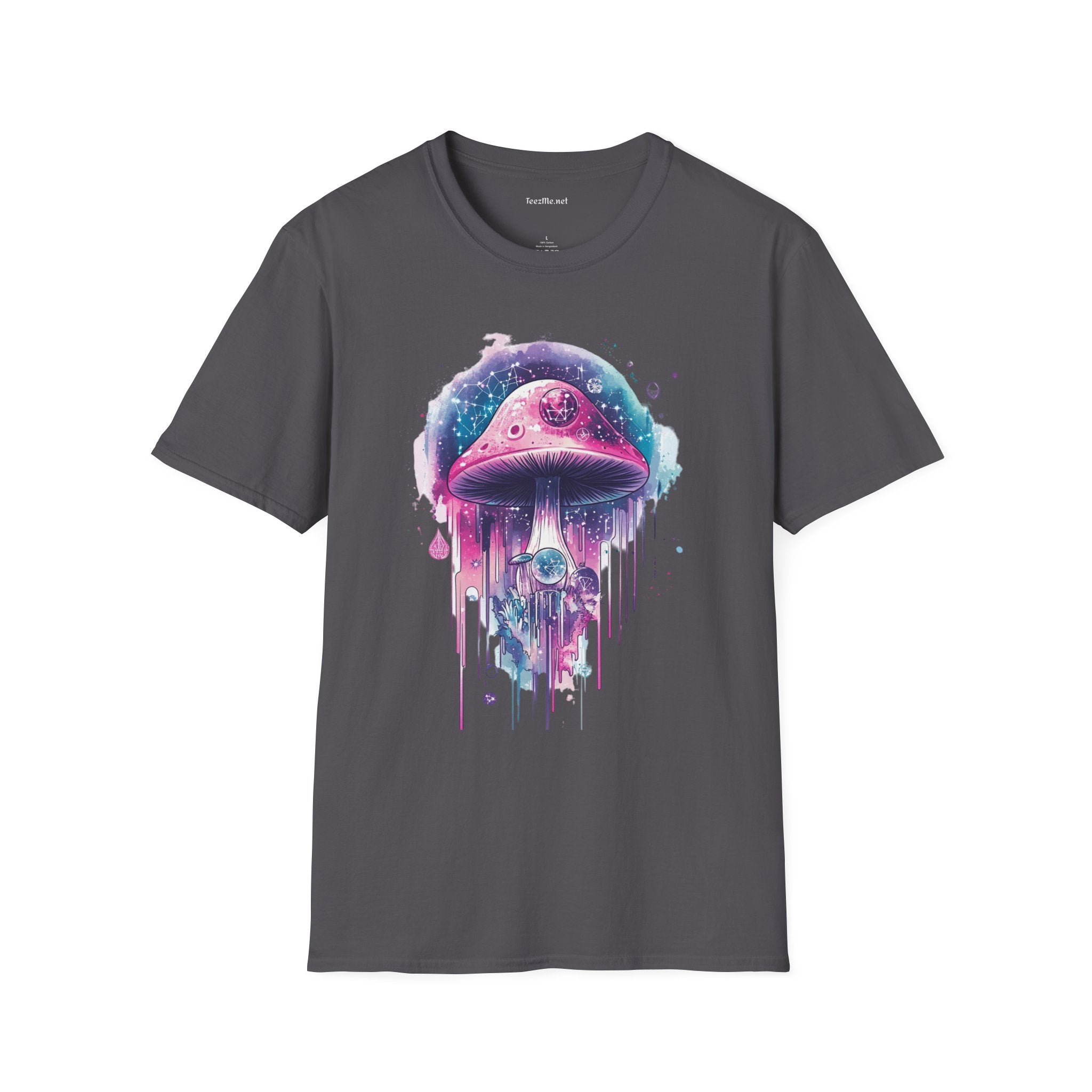 Abstract Mushroom Unisex Softstyle T-Shirt 100% Cotton Graphic