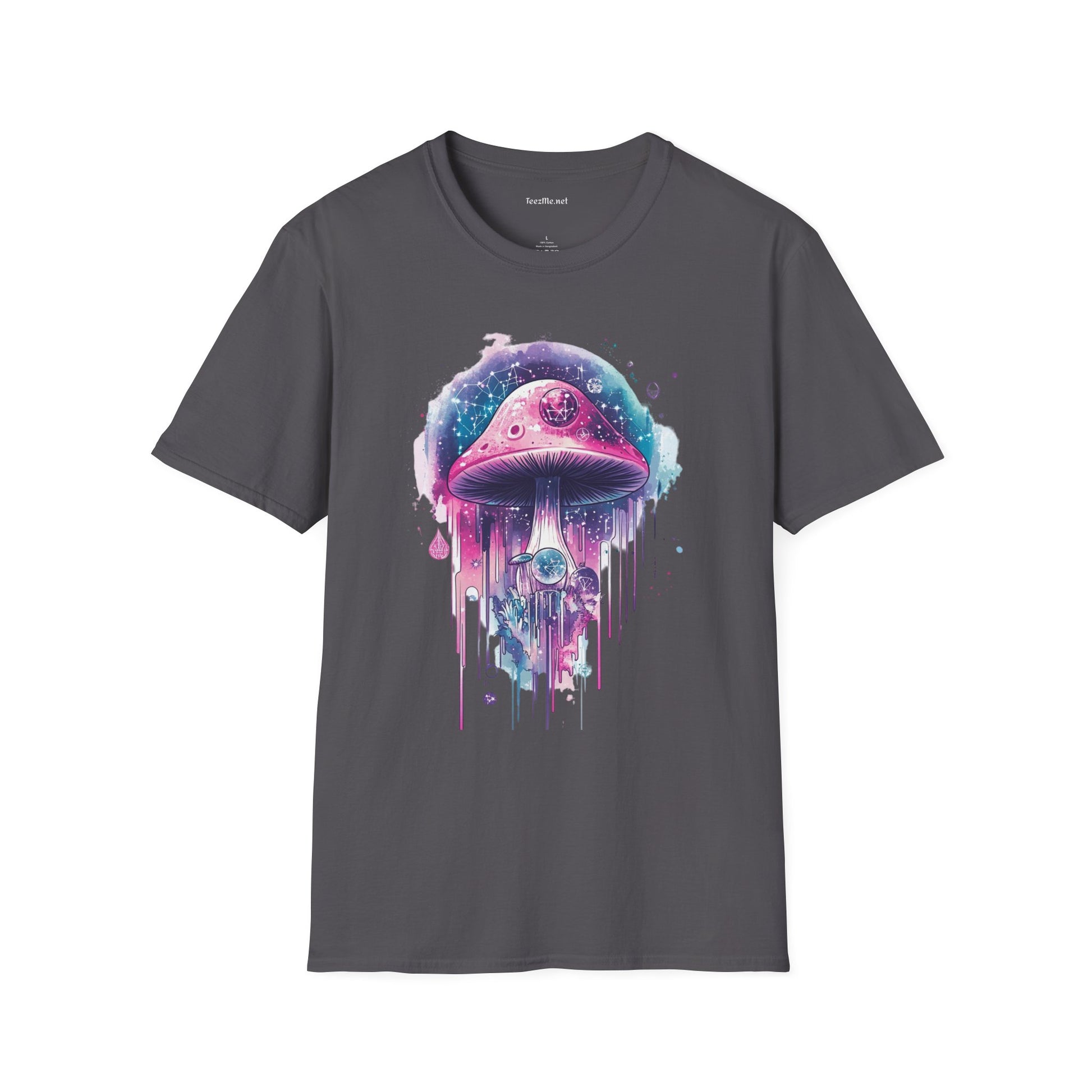 Abstract Mushroom Unisex Softstyle T-Shirt 100% Cotton Graphic