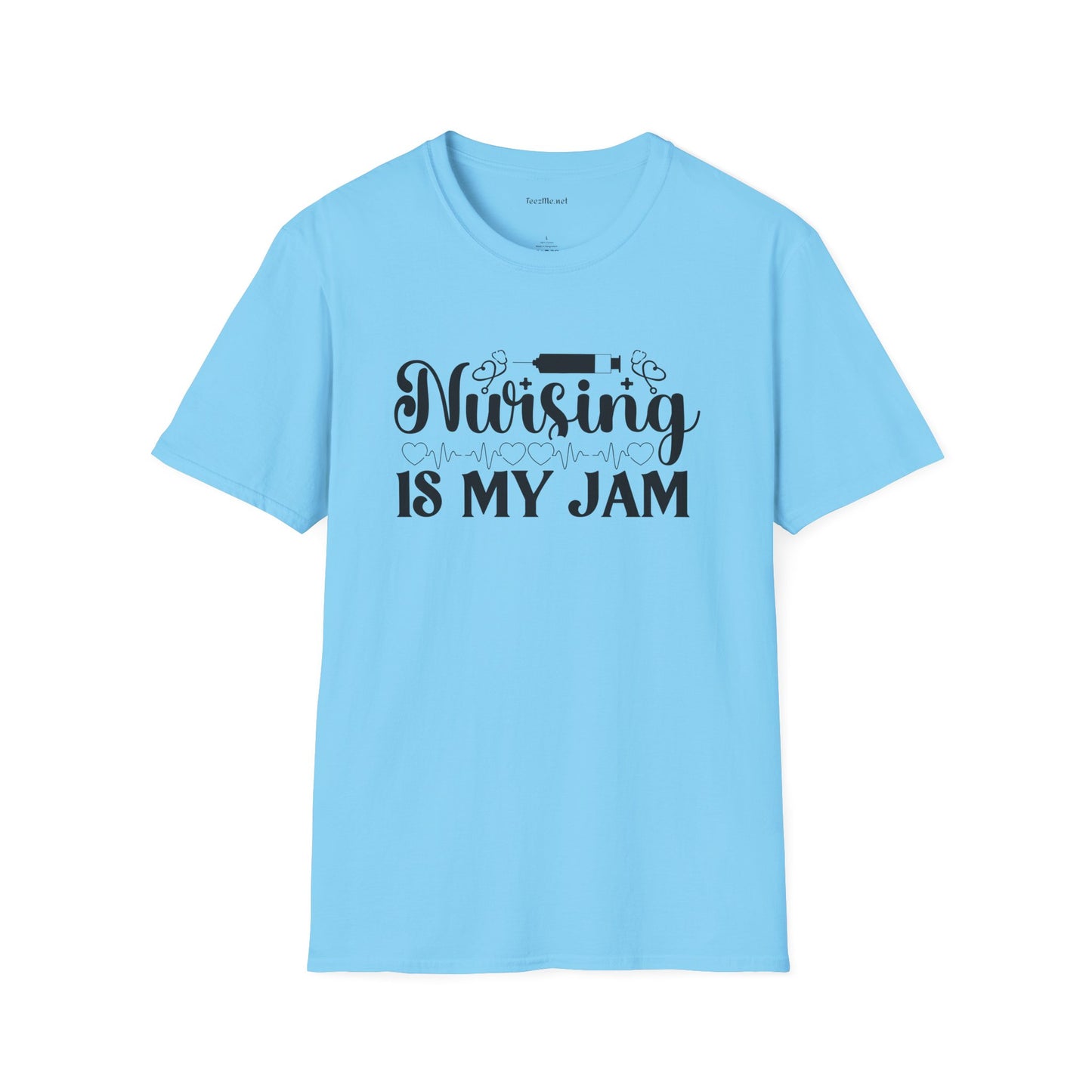 Nursing is my Jam Unisex Softstyle T-Shirt 100% Cotton Graphic