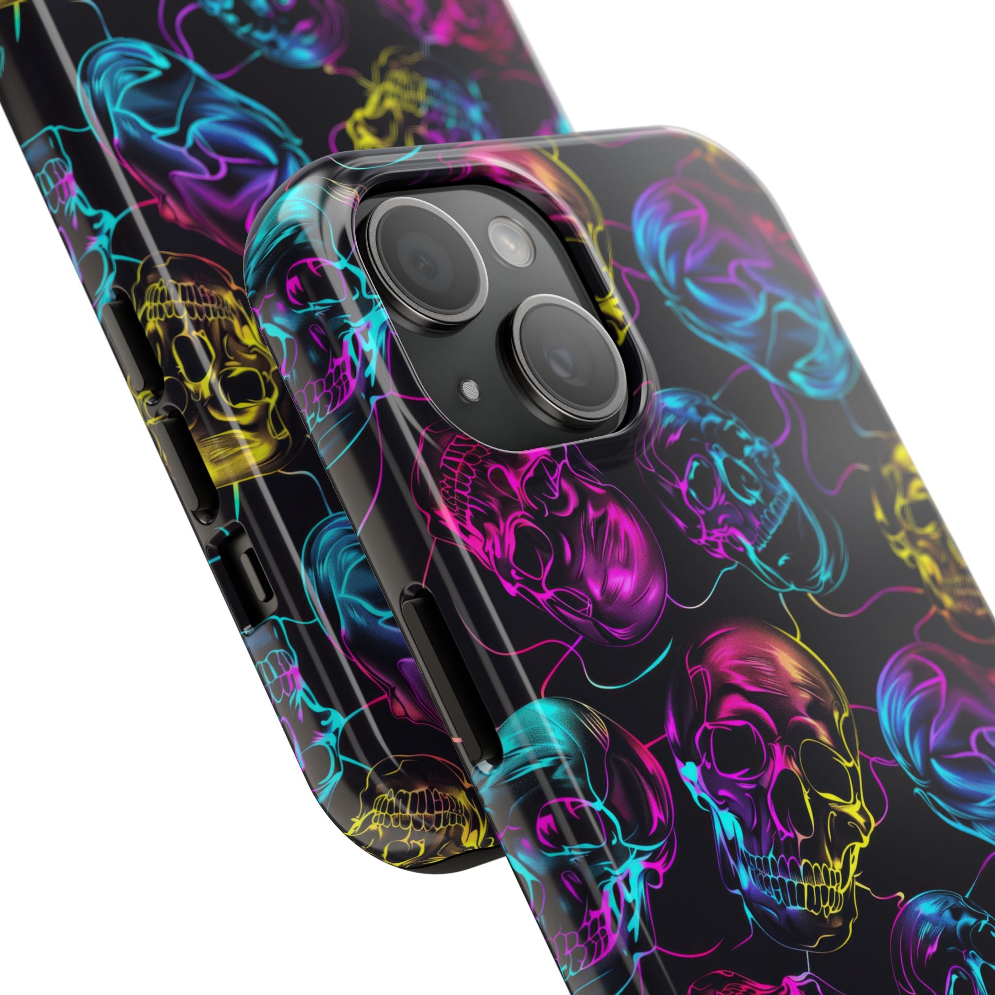 Neon Skull Cell Phone Case Tough Phone Cases