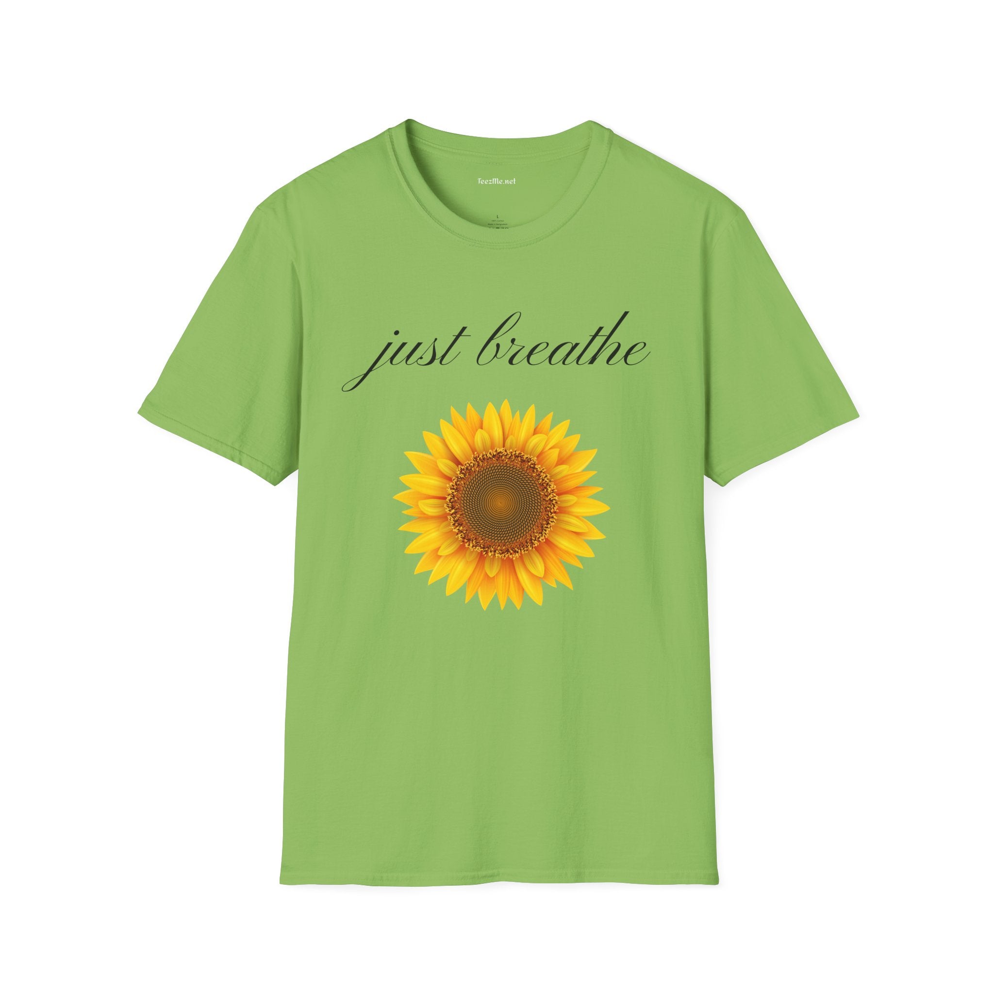 Just breathe - Unisex Softstyle T-Shirt 100% Cotton Graphic