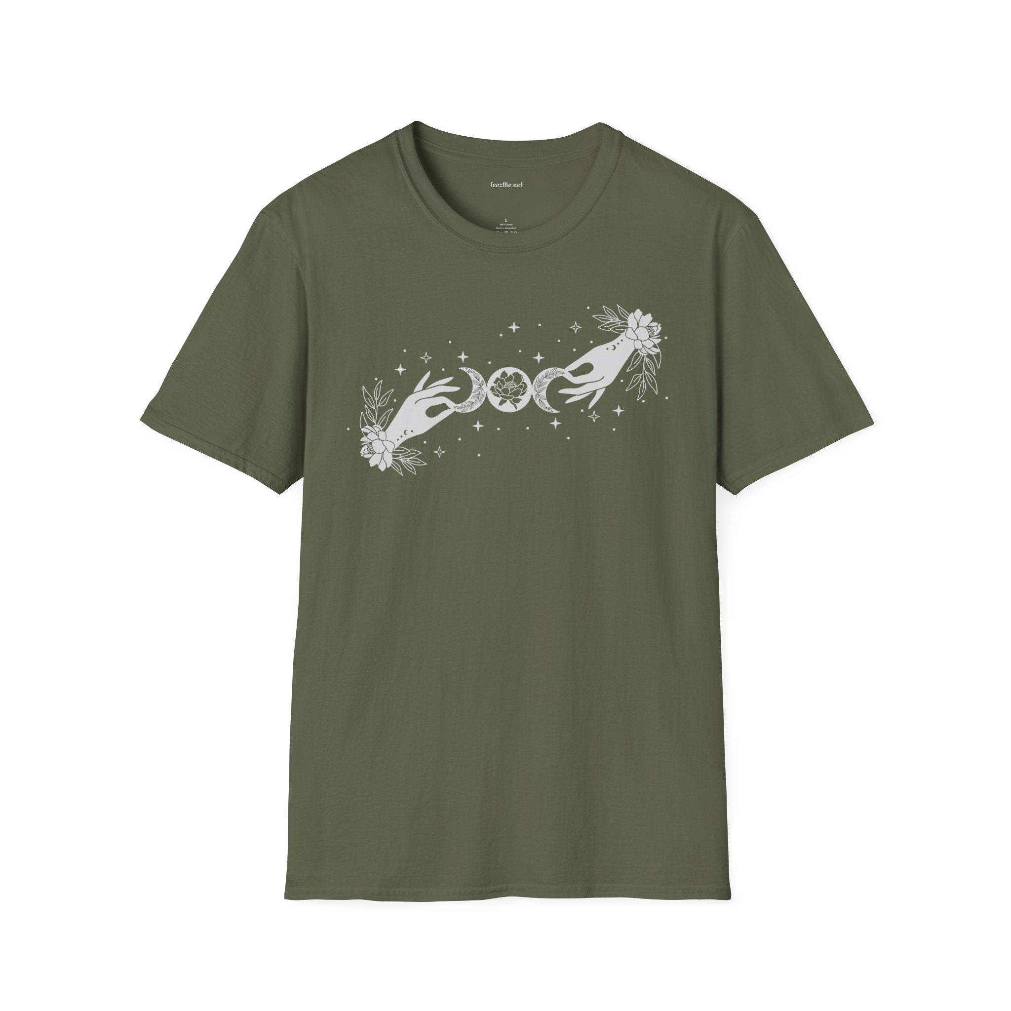 BOHO Mystical Moon - Unisex Softstyle T-Shirt 100% Cotton Graphic