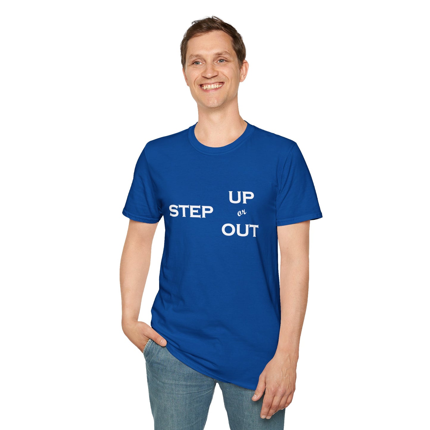 Step Up - Unisex Softstyle T-Shirt 100% Cotton Graphic