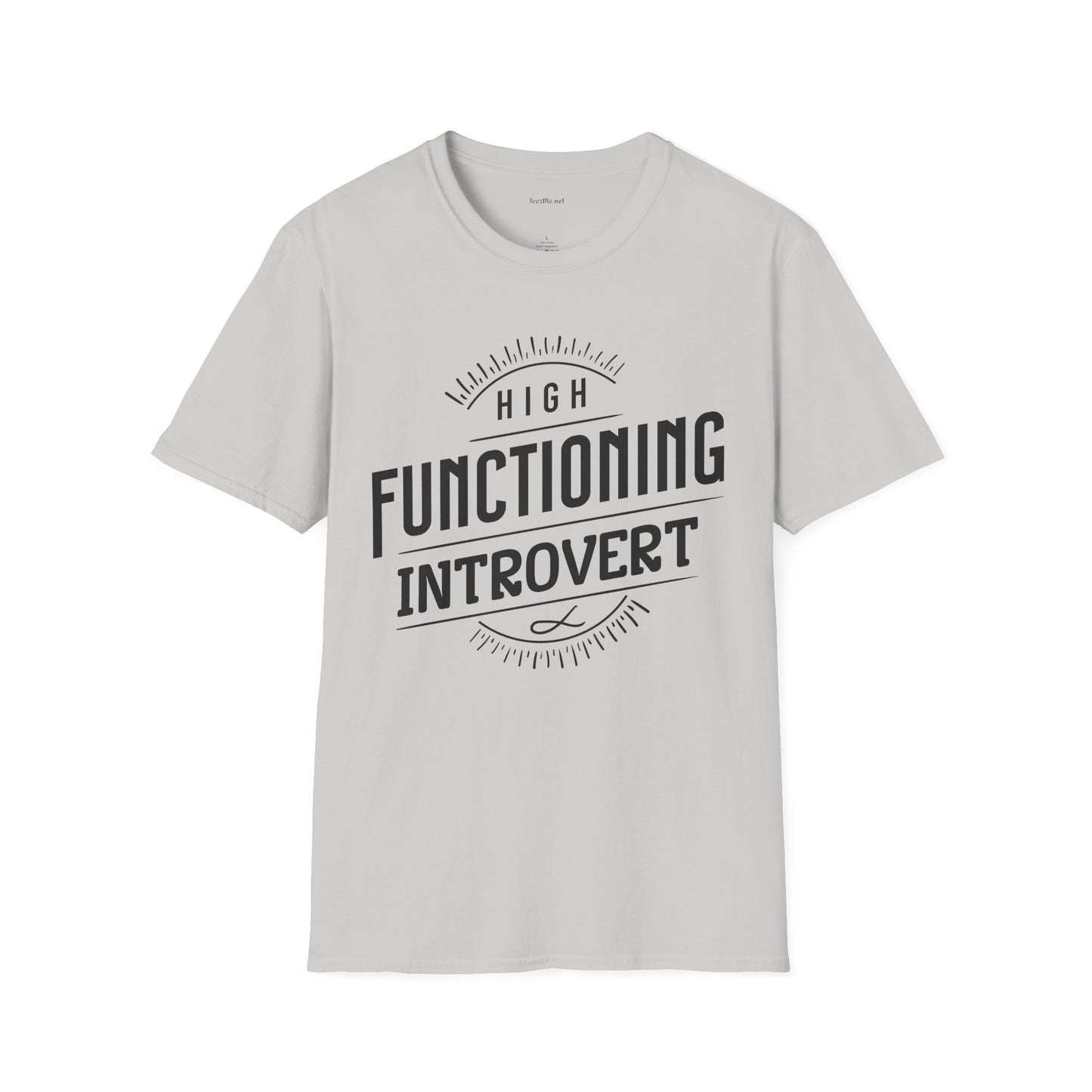 Functioning Introvert - Unisex Softstyle T-Shirt 100% Cotton Graphic