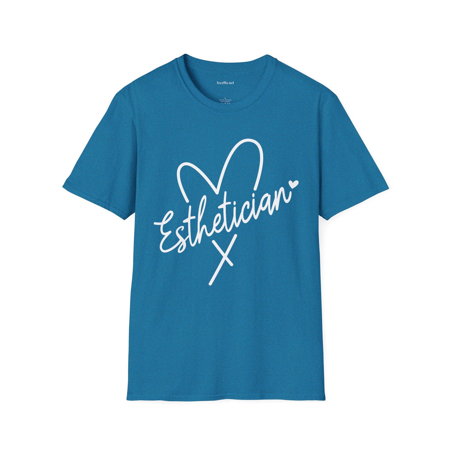 Esthetician with heart 01 Unisex Soft Style T-Shirt 100% Cotton Graphic
