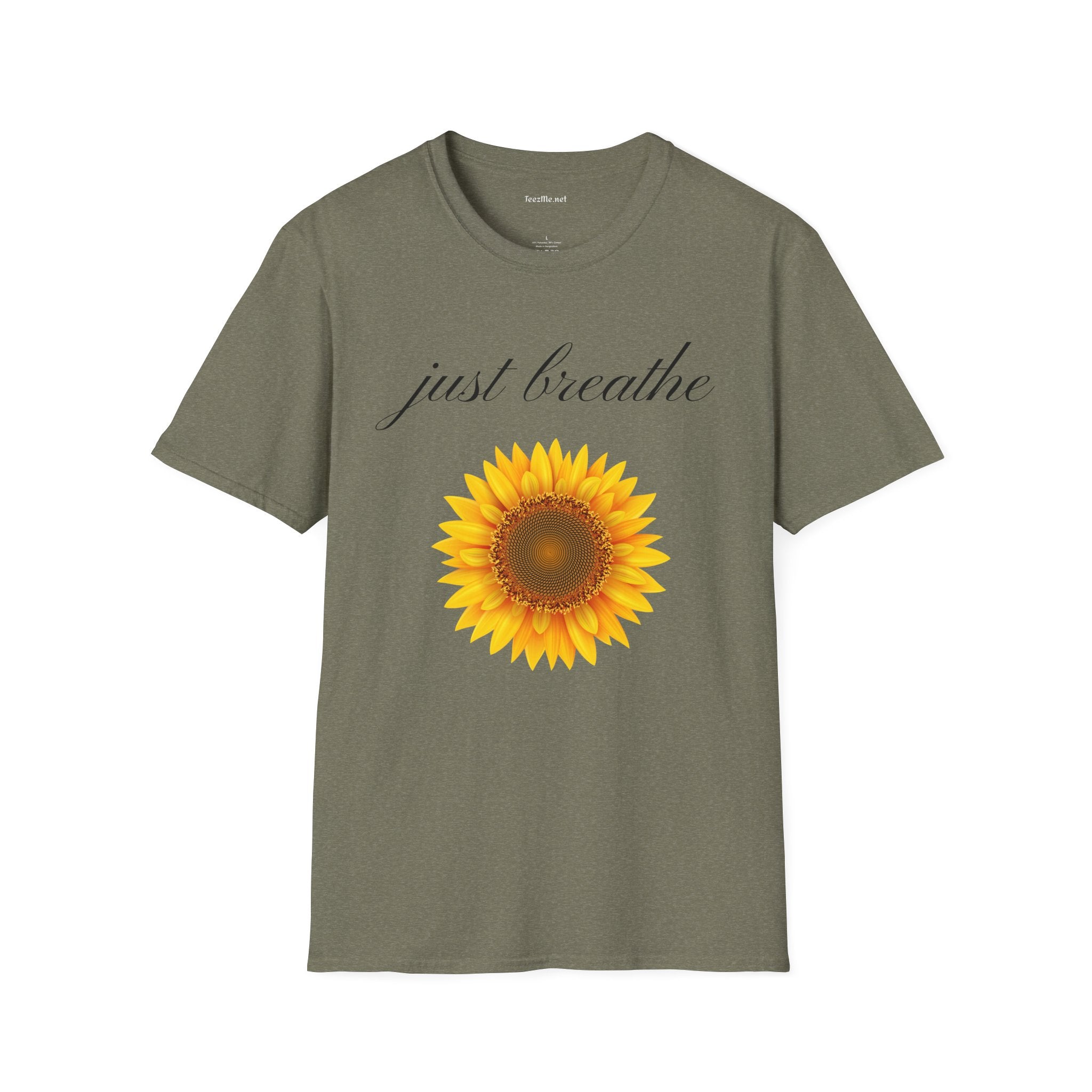 Just breathe - Unisex Softstyle T-Shirt 100% Cotton Graphic