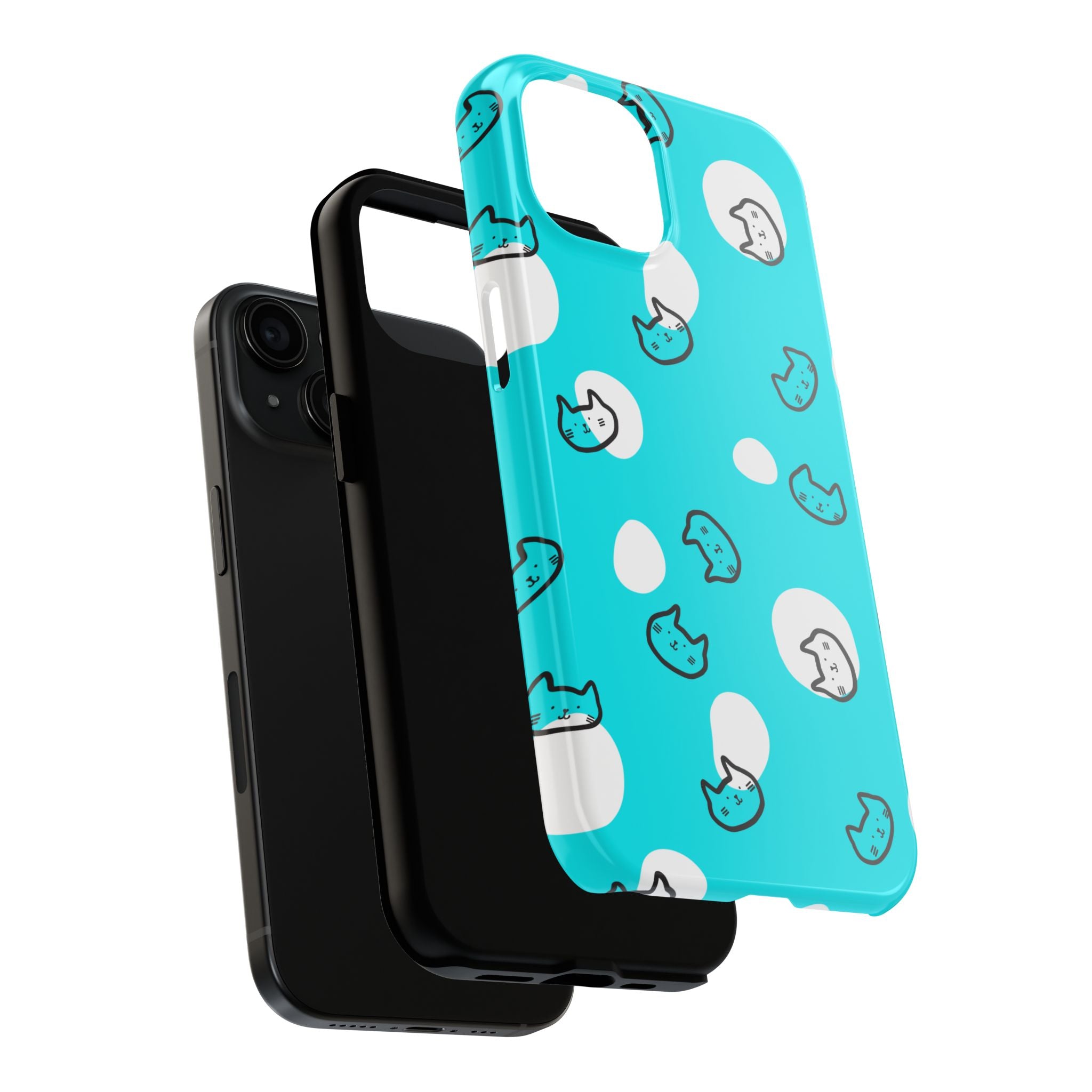 Cute Cat Pattern Cell Phone Case Tough Phone Cases