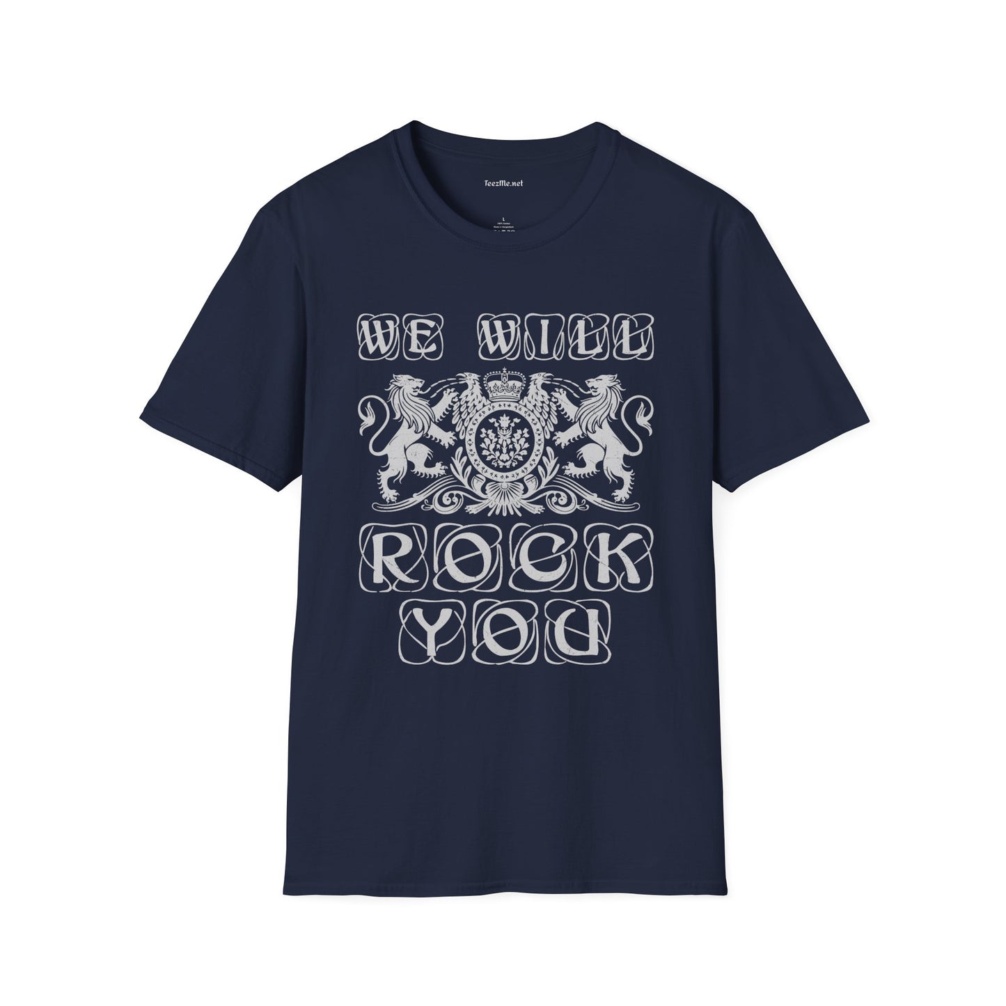 We Will Rock You Unisex SoftStyle T-Shirt 100% Cotton Graphic Music