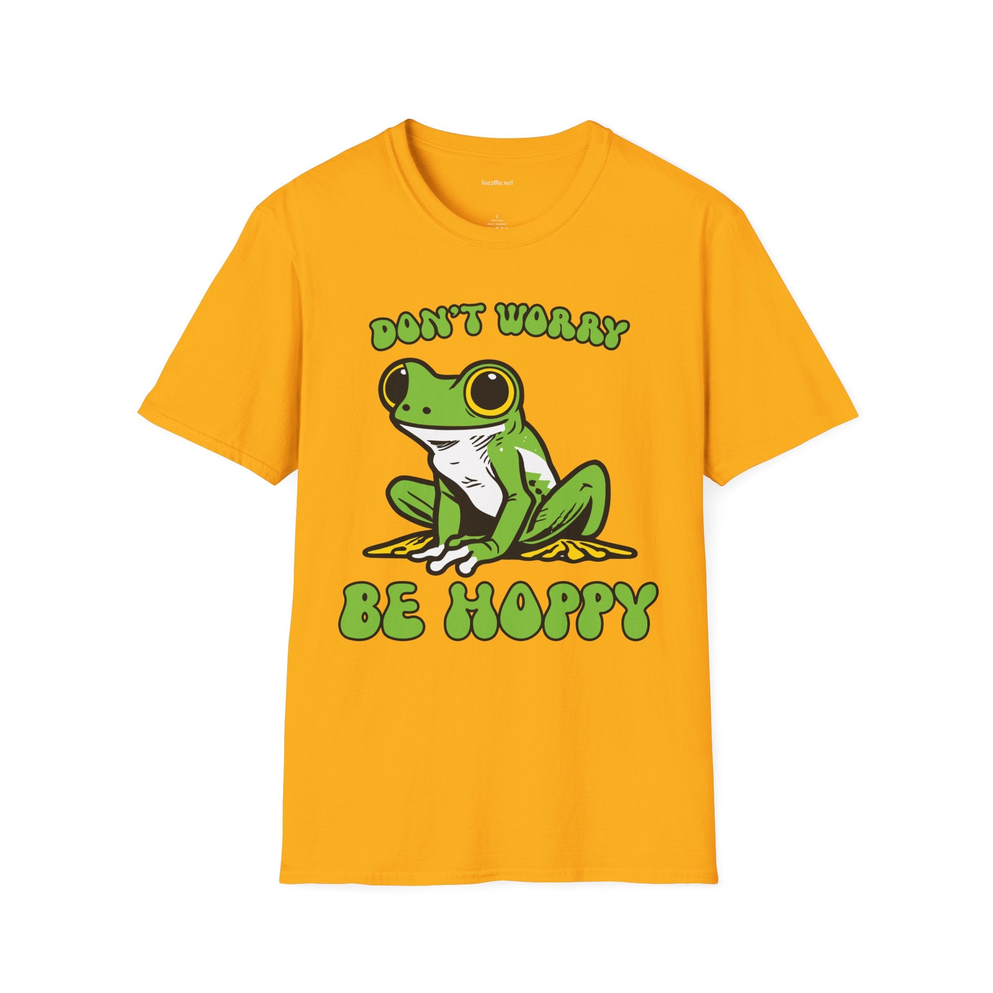 Don't Worry Be Hoppy Unisex Softstyle T-Shirt 100% Cotton Graphic