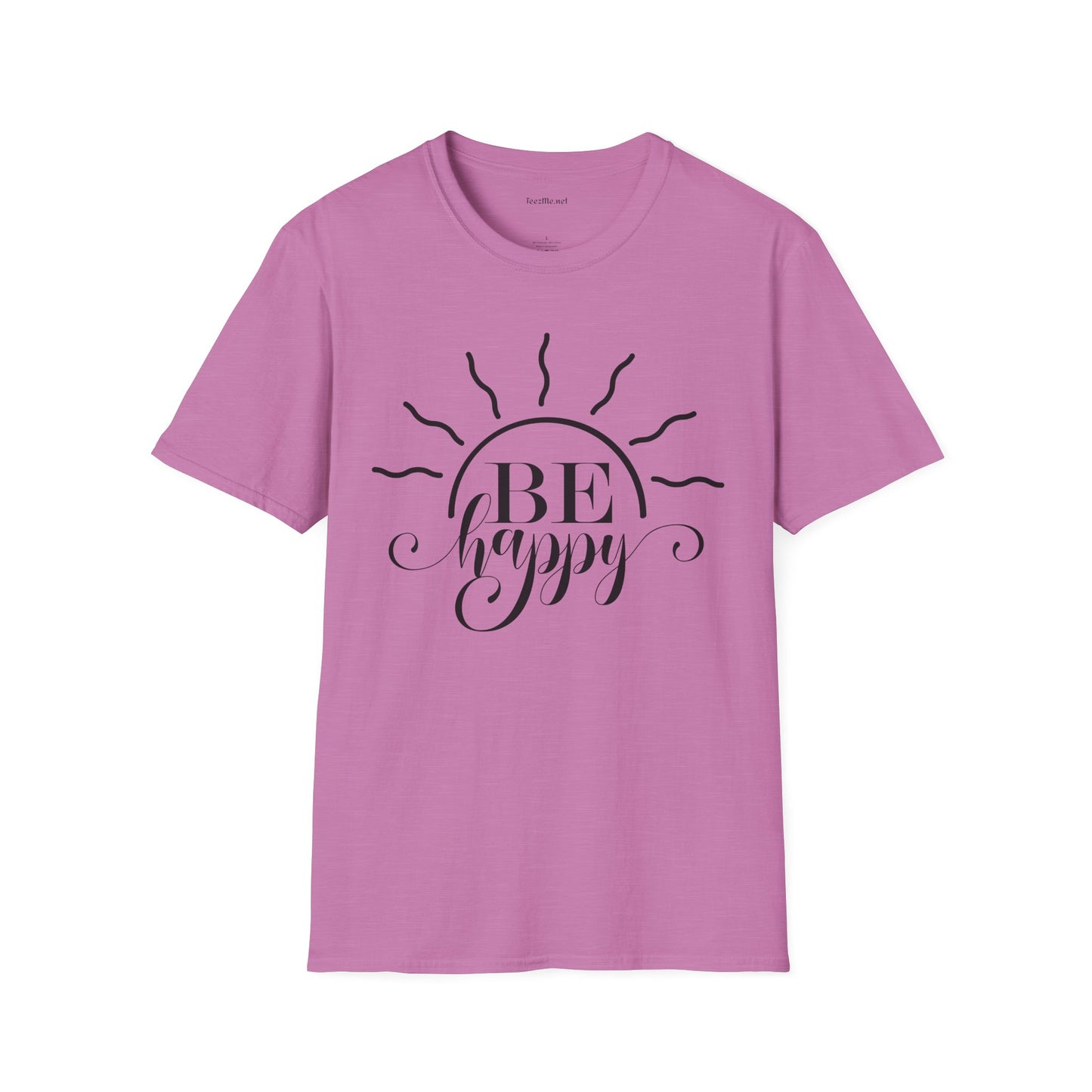 Be Happy Unisex Softstyle T-Shirt 100% Cotton