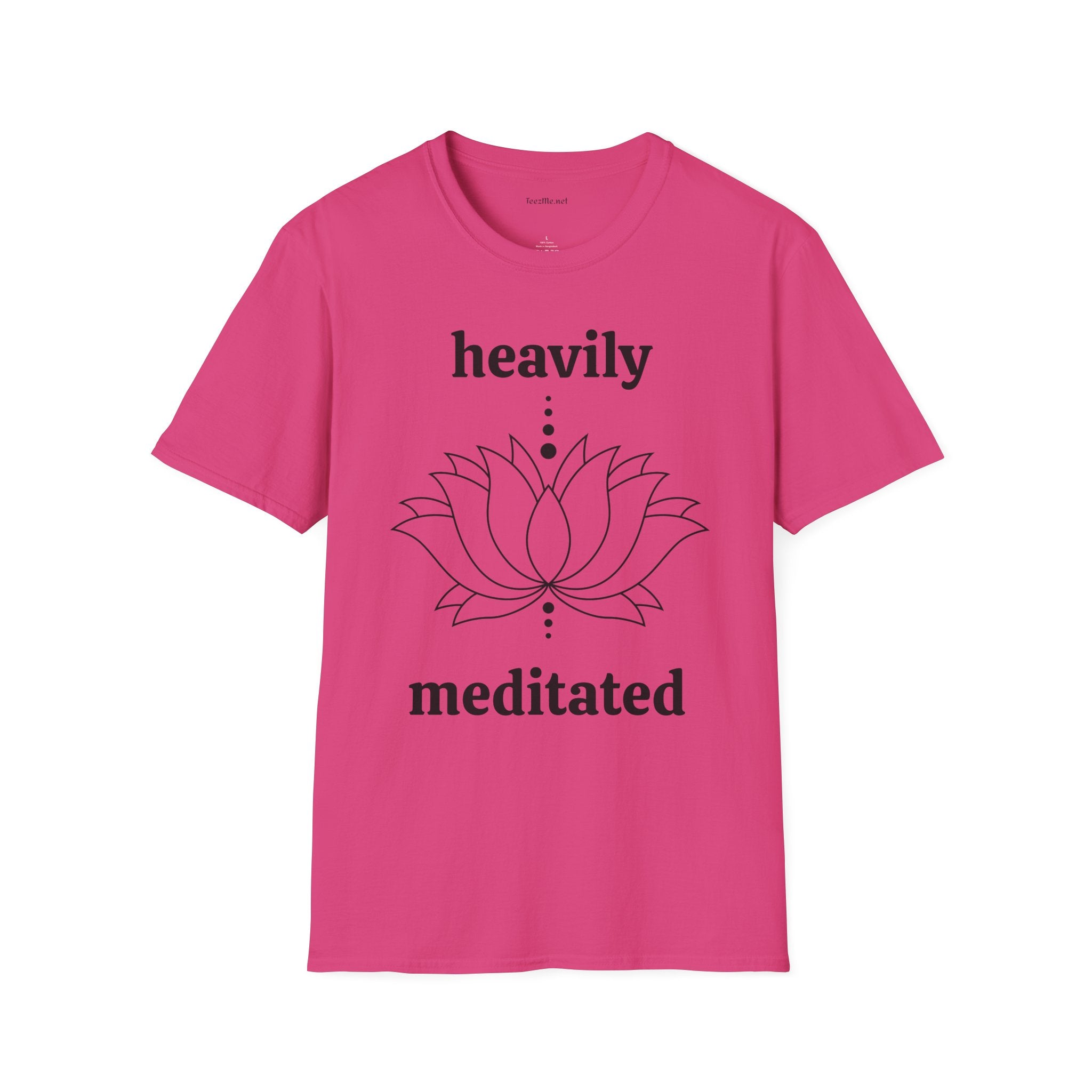 Heavily Meditated - Unisex Softstyle T-Shirt 100% Cotton Graphic
