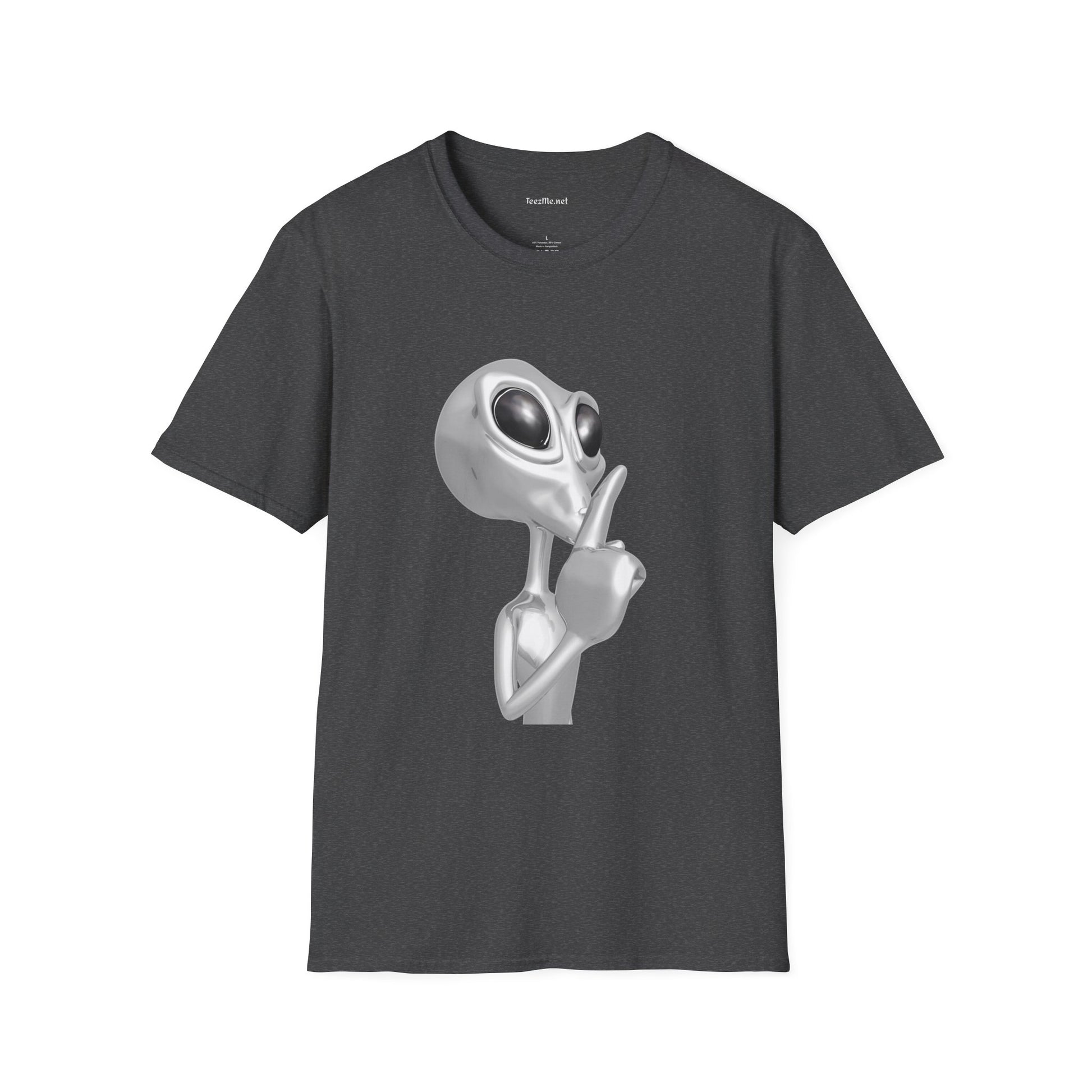 Secret Alien - Unisex Softstyle T-Shirt 100% Cotton Graphic