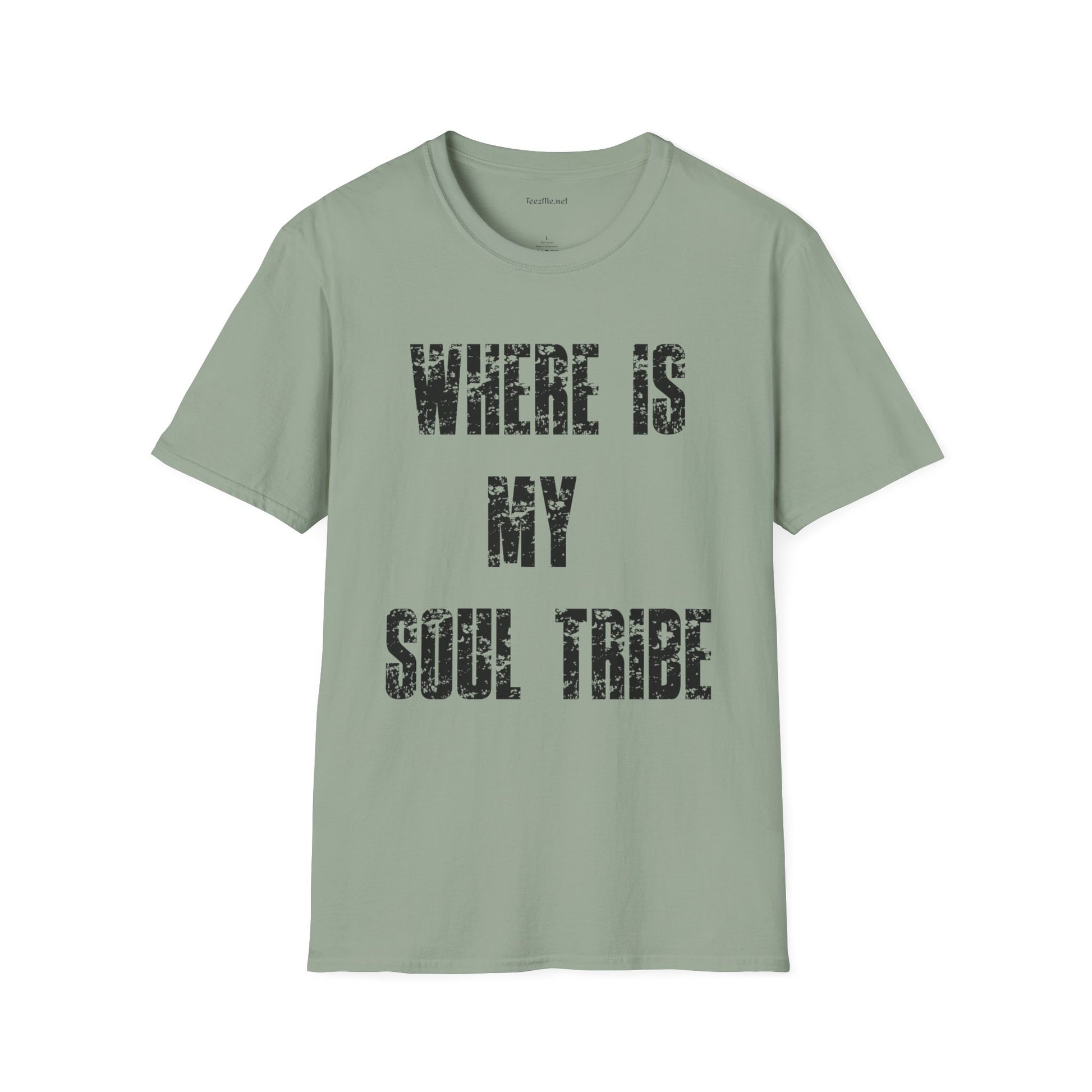 Where Is My Soul Tribe (Grunge) Unisex Soft Style T-Shirt 100% Cotton Graphic