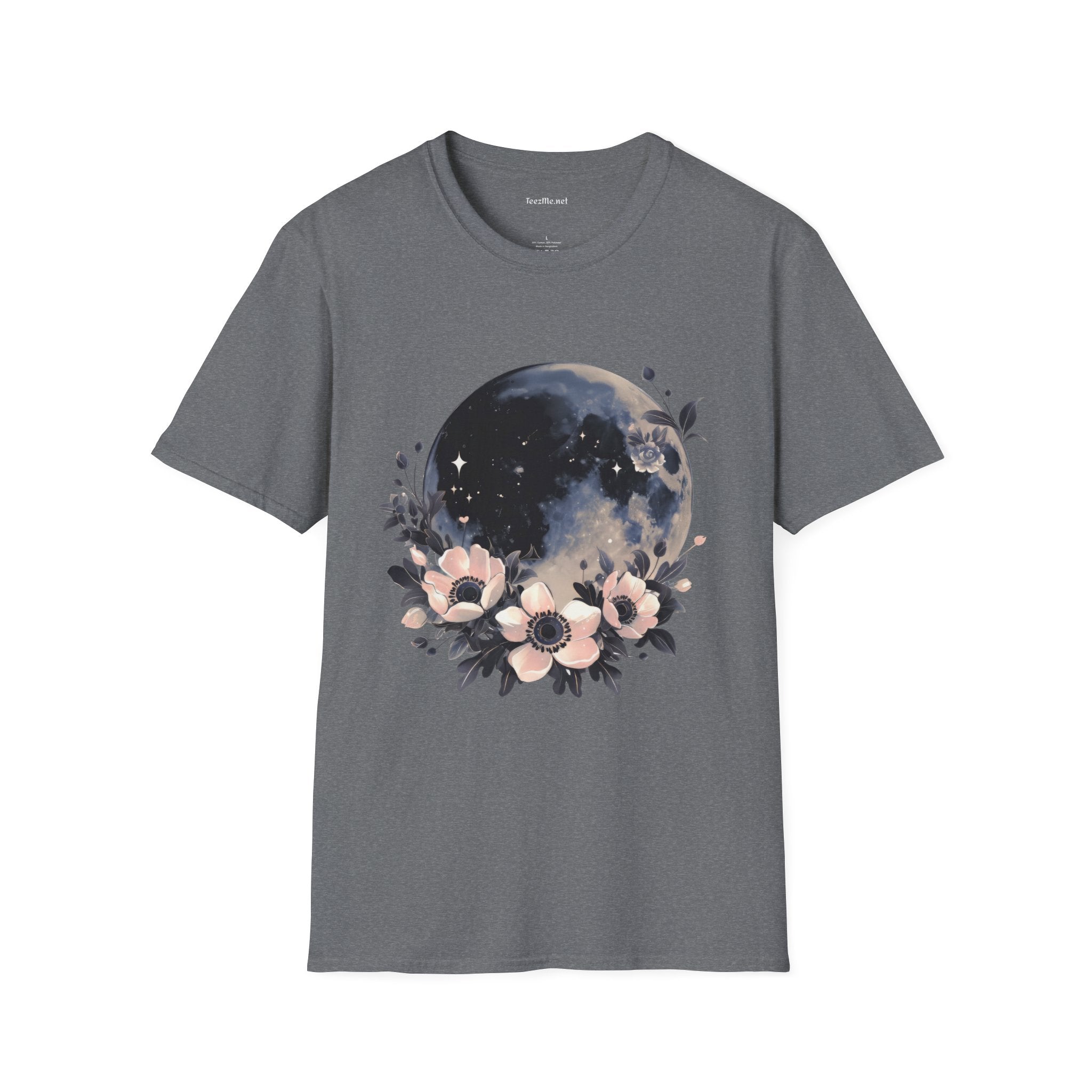 BOHO Black Moon - Unisex Softstyle T-Shirt 100% Cotton Graphic