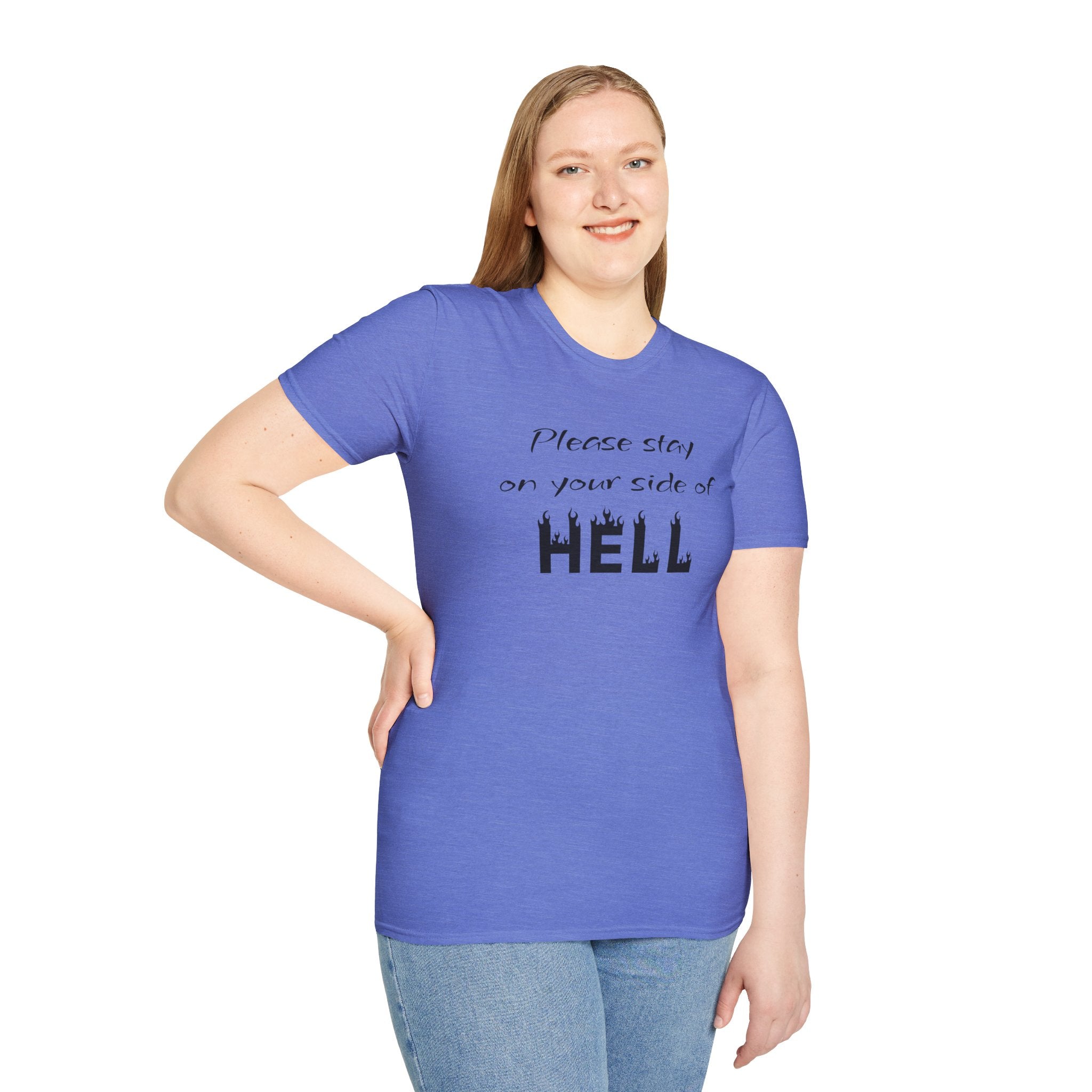 Your side of HELL  - Unisex Softstyle T-Shirt 100% Cotton Graphic