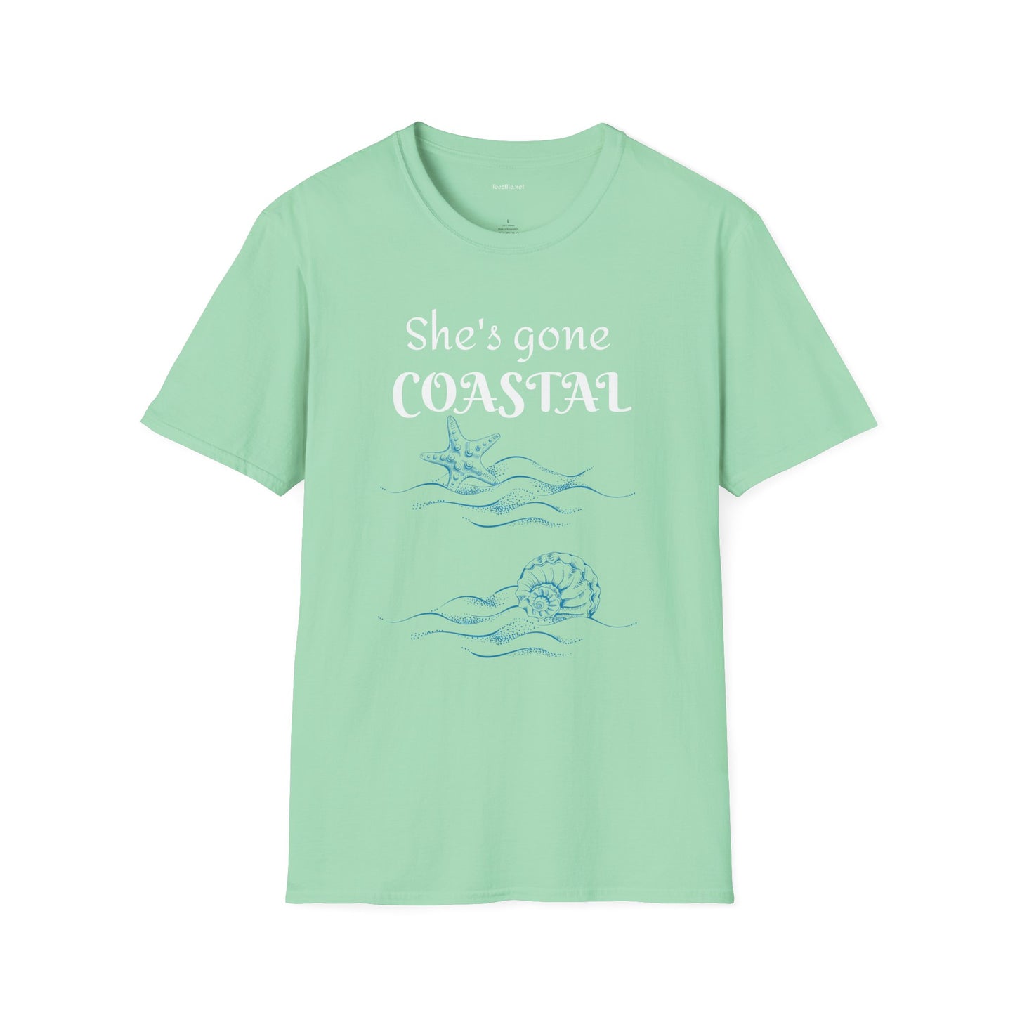 She's gone COASTAL - Unisex Softstyle T-Shirt 100% Cotton Graphic