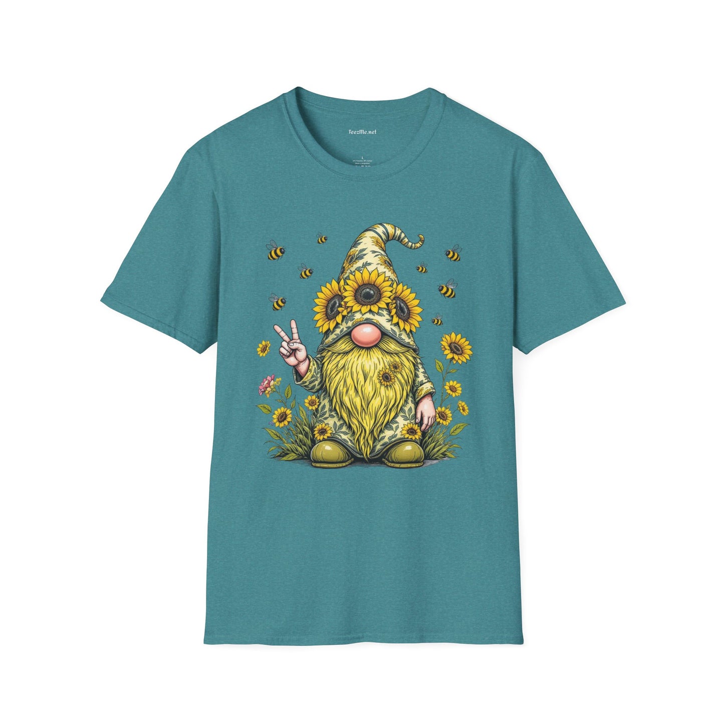 Be Kind Gnome Unisex Softstyle T-Shirt 100% Cotton Graphic
