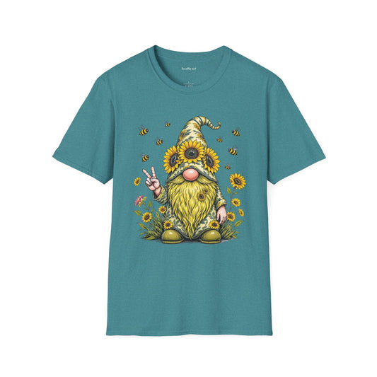Be Kind Gnome Unisex Softstyle T-Shirt 100% Cotton Graphic