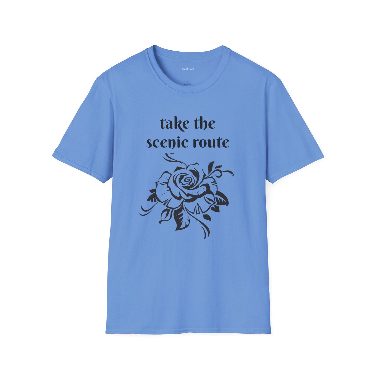 Take the scenic route- Unisex Softstyle T-Shirt 100% Cotton Graphic