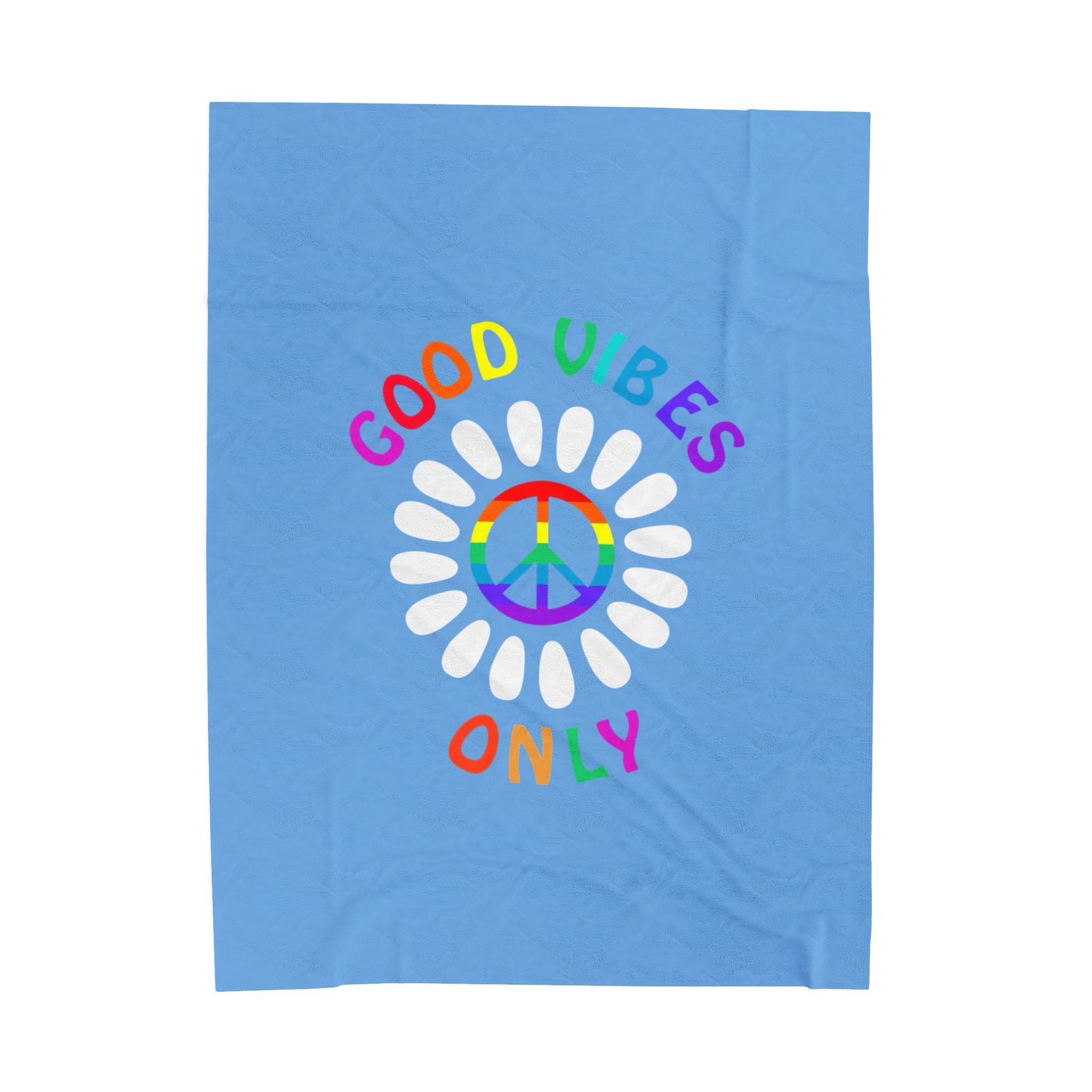 Good Vibes Velveteen Plush Blanket