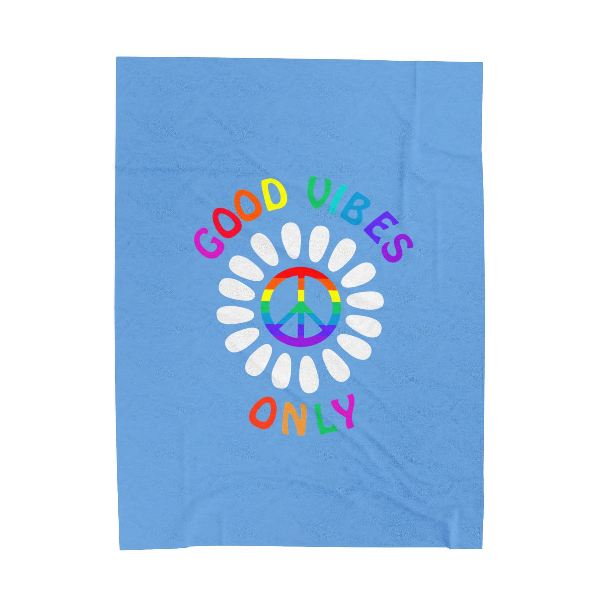 Good Vibes Velveteen Plush Blanket