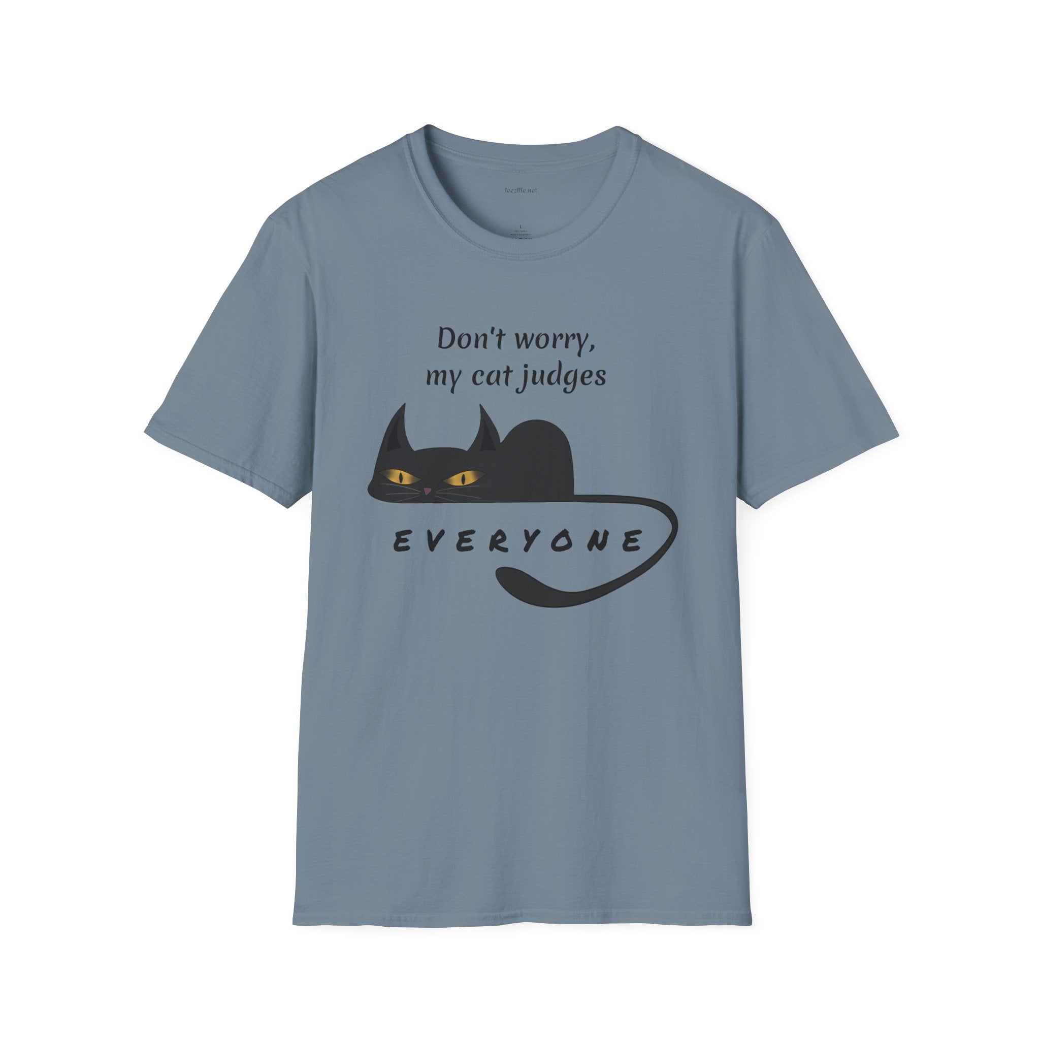 Judging Cat - Unisex Softstyle T-Shirt 100% Cotton Graphic