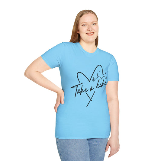 Take a Hike (black) - Unisex Softstyle T-Shirt 100% Cotton Graphic #weed #cannabis
