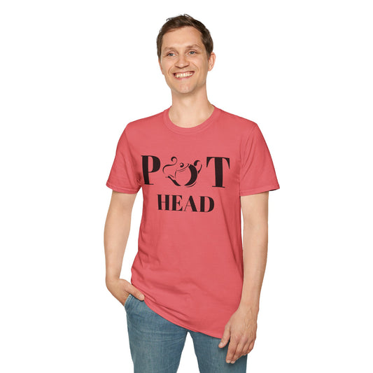 Pot Head - Unisex Softstyle T-Shirt 100% Cotton Graphic