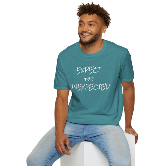 EXPECT THE UNEXPECTED - Unisex Softstyle T-Shirt 100% Cotton Graphic