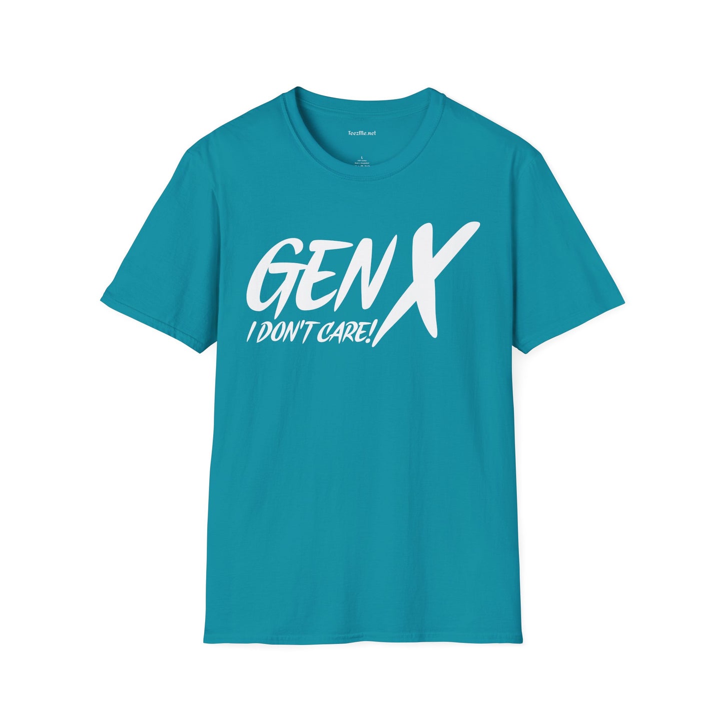 GEN X (I don't care) Unisex Soft Style T-Shirt 100% Cotton Graphic