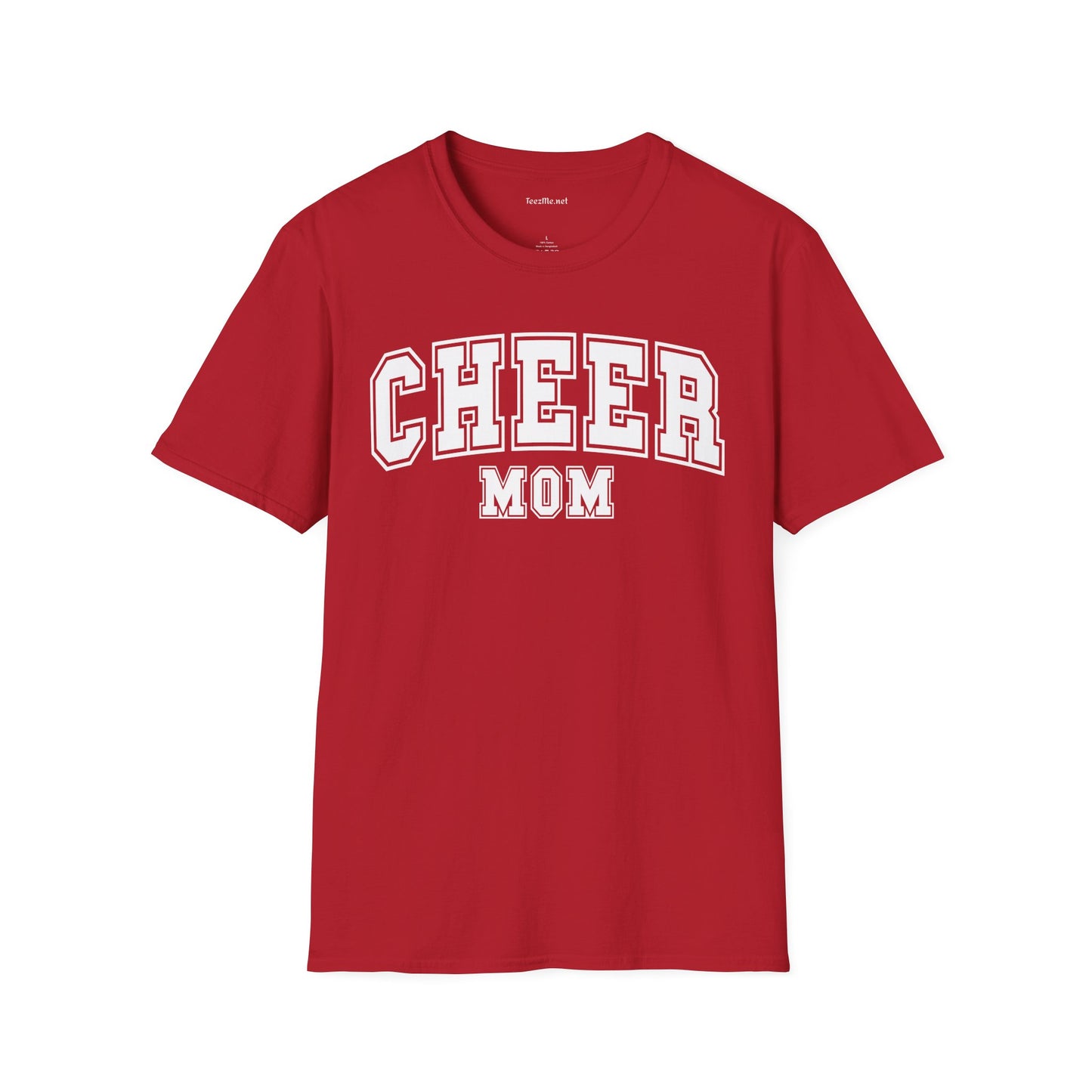 Cheer Mom Unisex Soft Style T-Shirt 100% Cotton Graphic