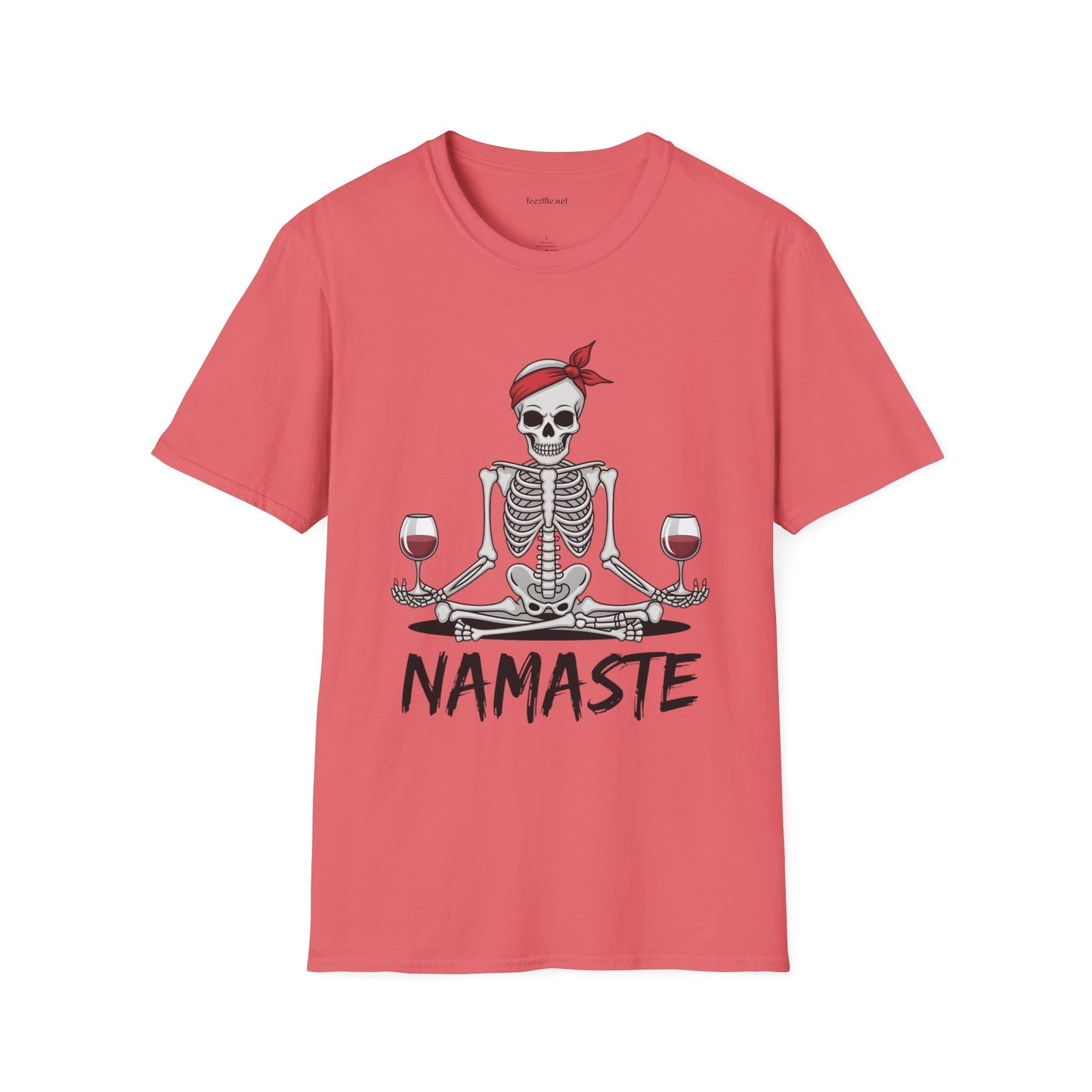 Namaste Skeleton - Unisex Softstyle T-Shirt 100% Cotton Graphic