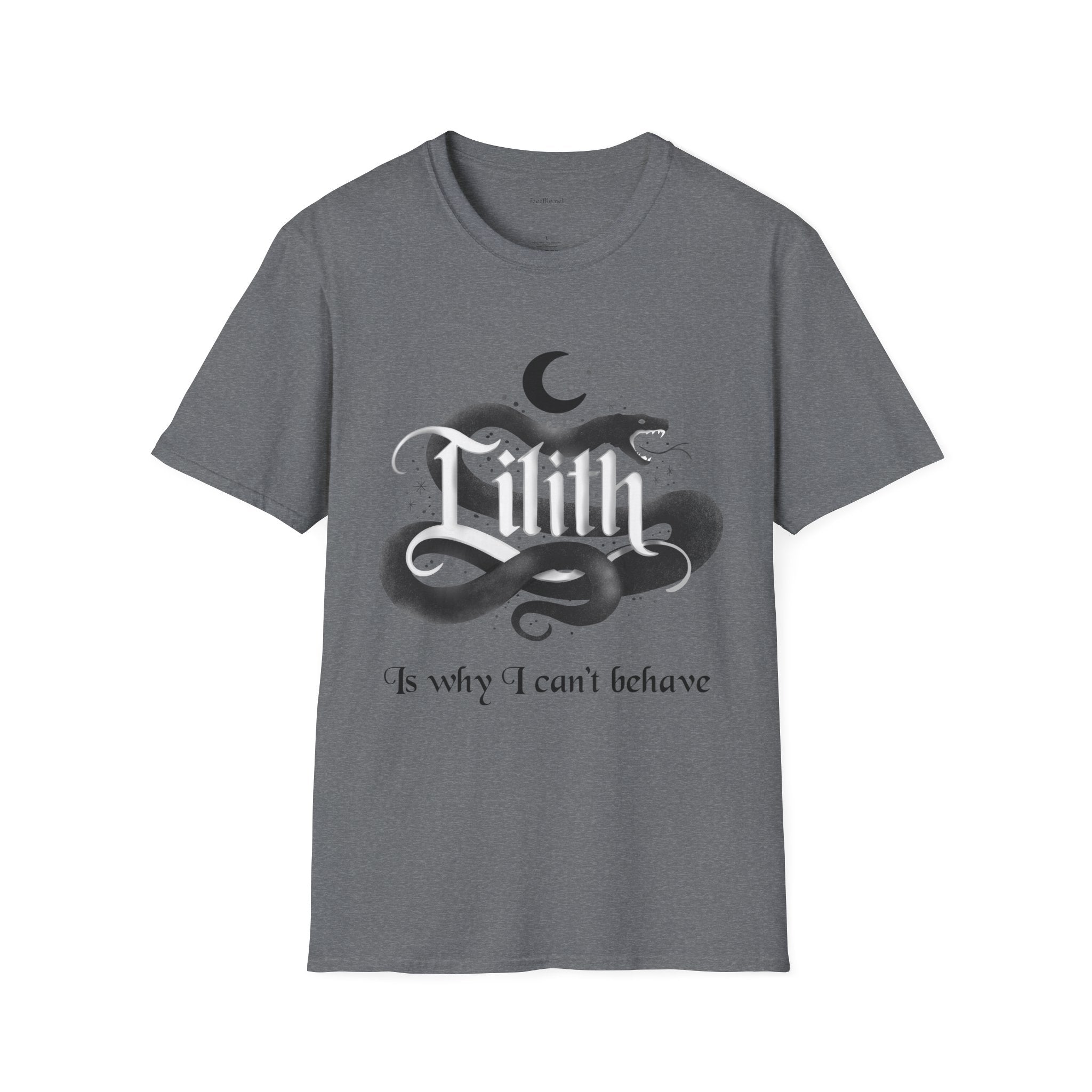 Lilith Is Why I Can't Behave Unisex Softstyle T-Shirt 100% Cotton Graphic
