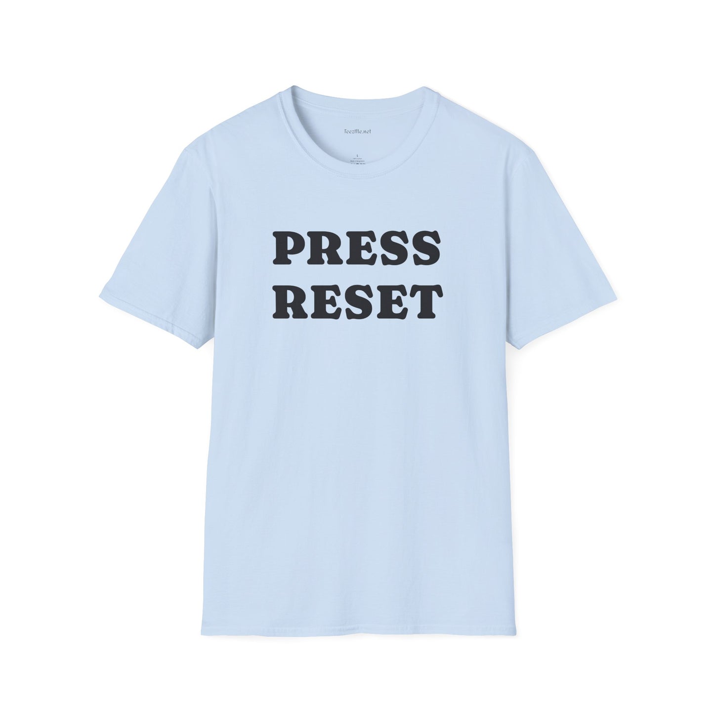 Press Reset - Unisex Softstyle T-Shirt 100% Cotton Graphic