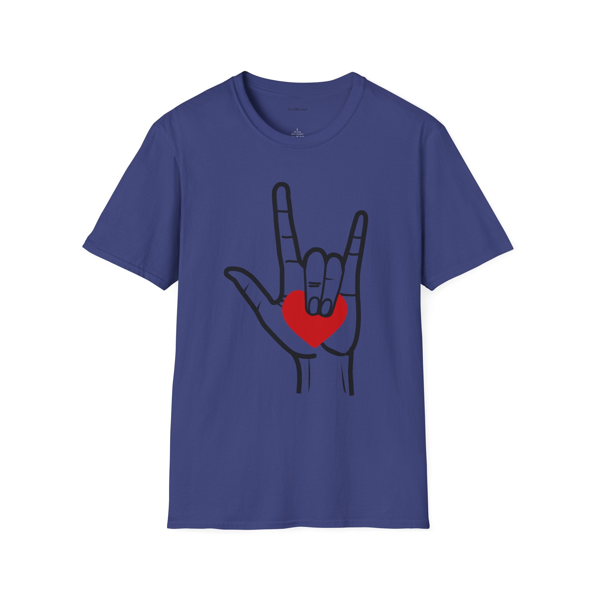 ASL Love  - Unisex Softstyle T-Shirt 100% Cotton Graphic