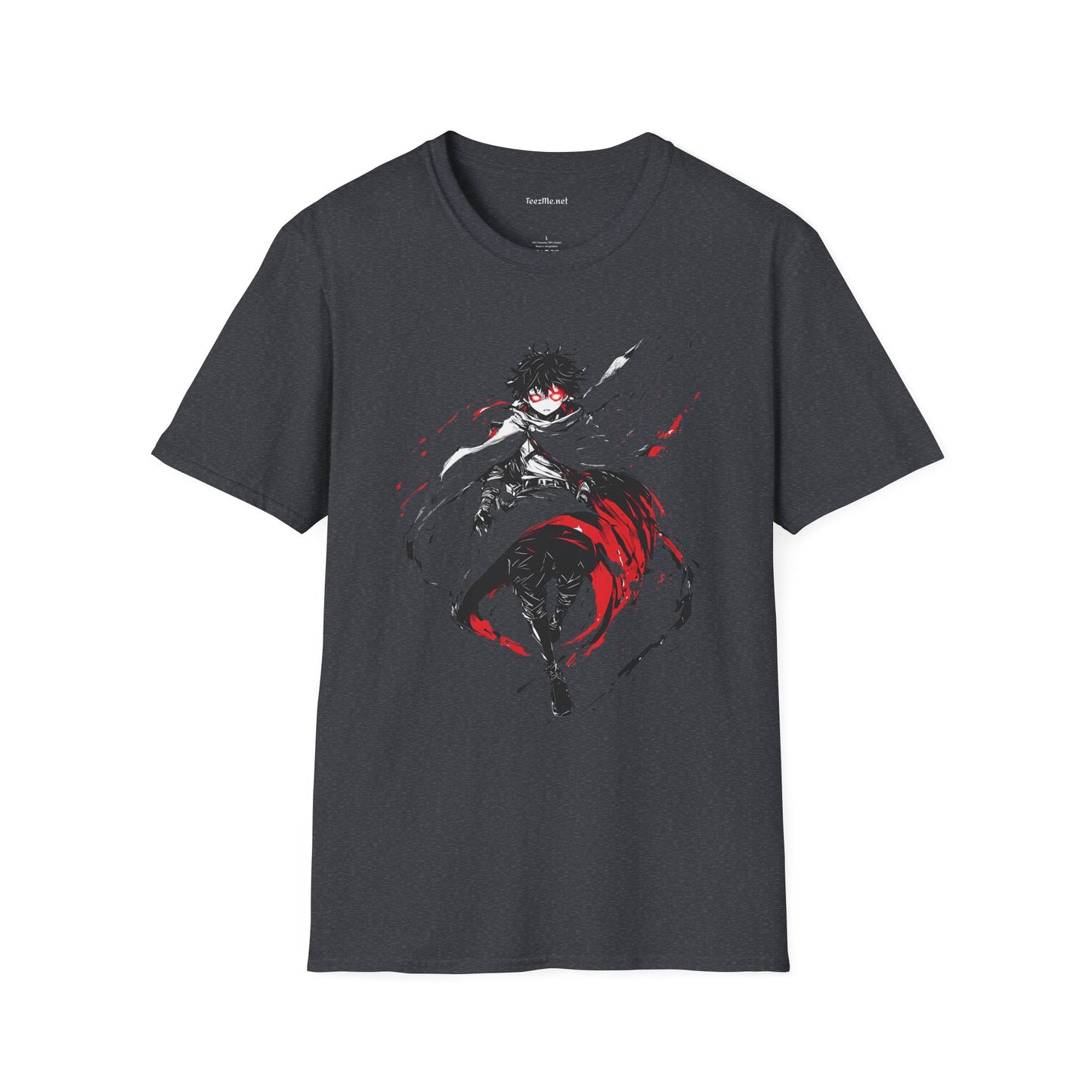 Mystic Manga Hero Unisex Softstyle T-Shirt 100% Cotton Graphic