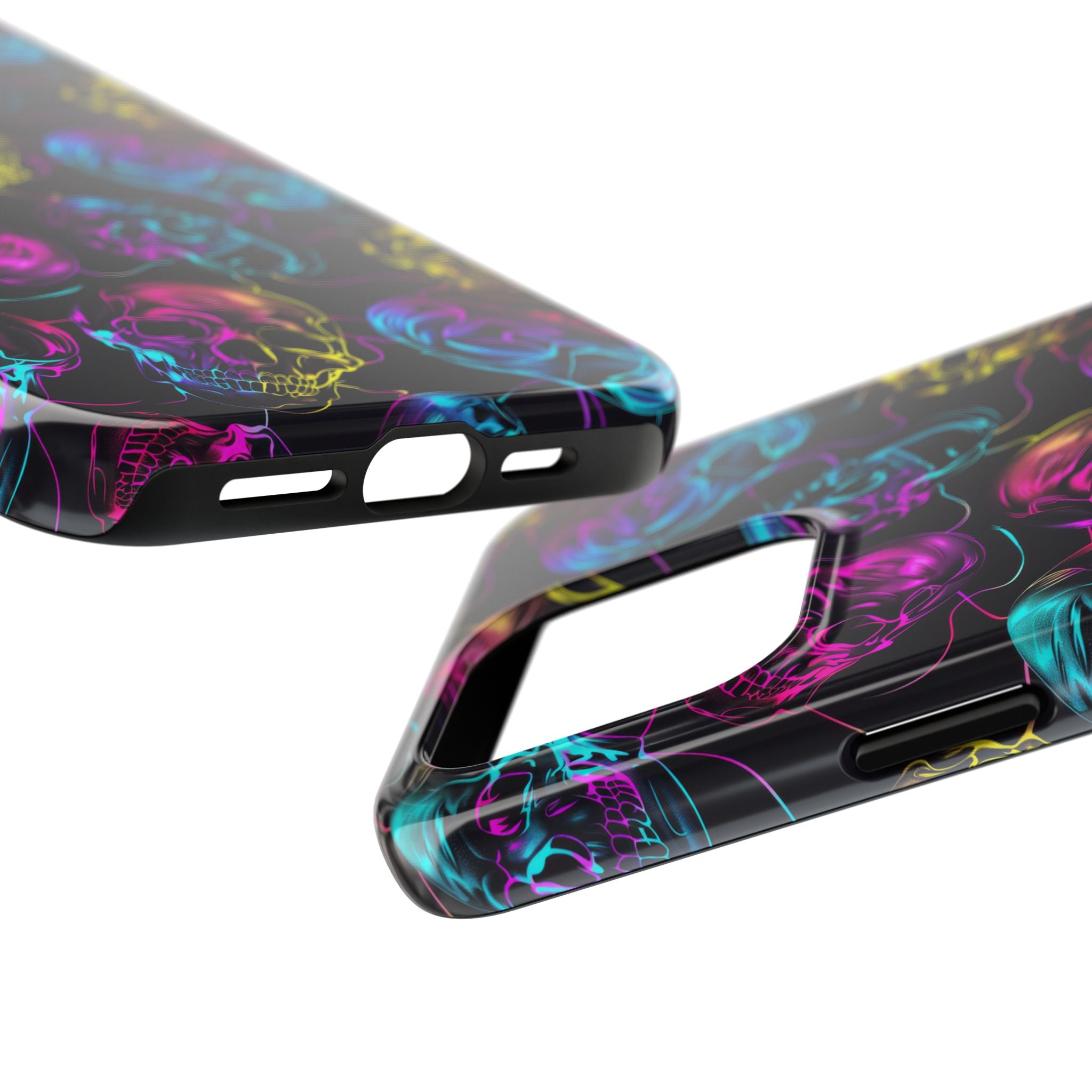 Neon Skull Cell Phone Case Tough Phone Cases