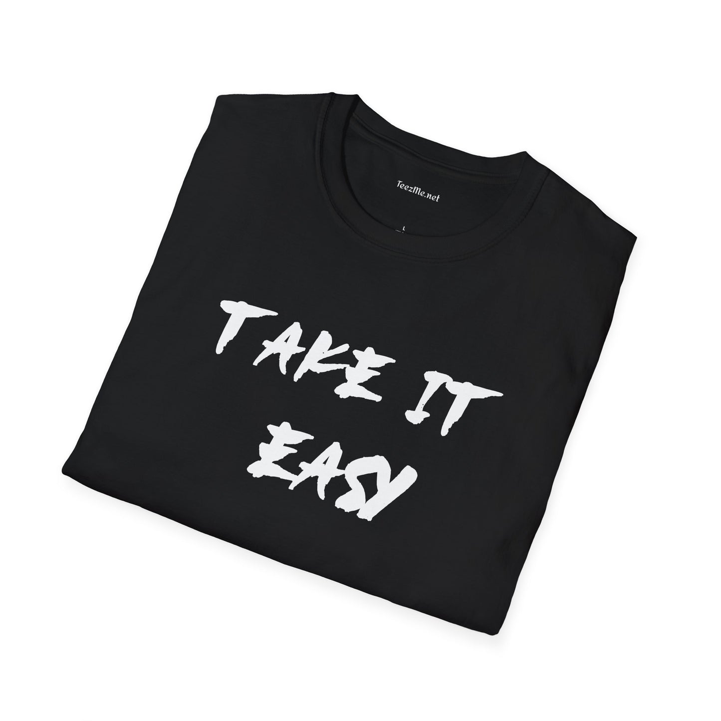 Take It Easy (white) Unisex Softstyle T-Shirt 100% Cotton