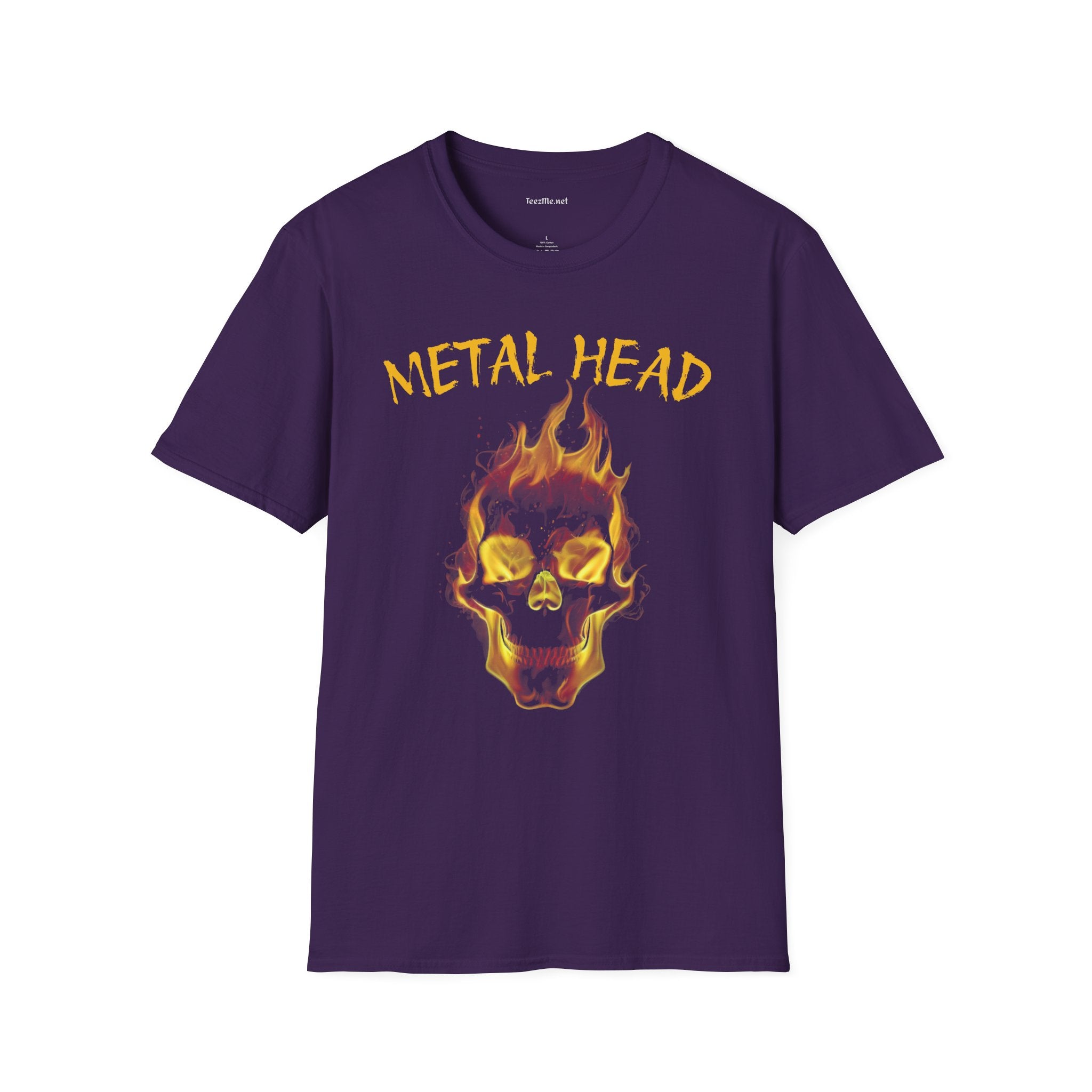 Metal Head - Unisex Softstyle T-Shirt 100% Cotton Graphic
