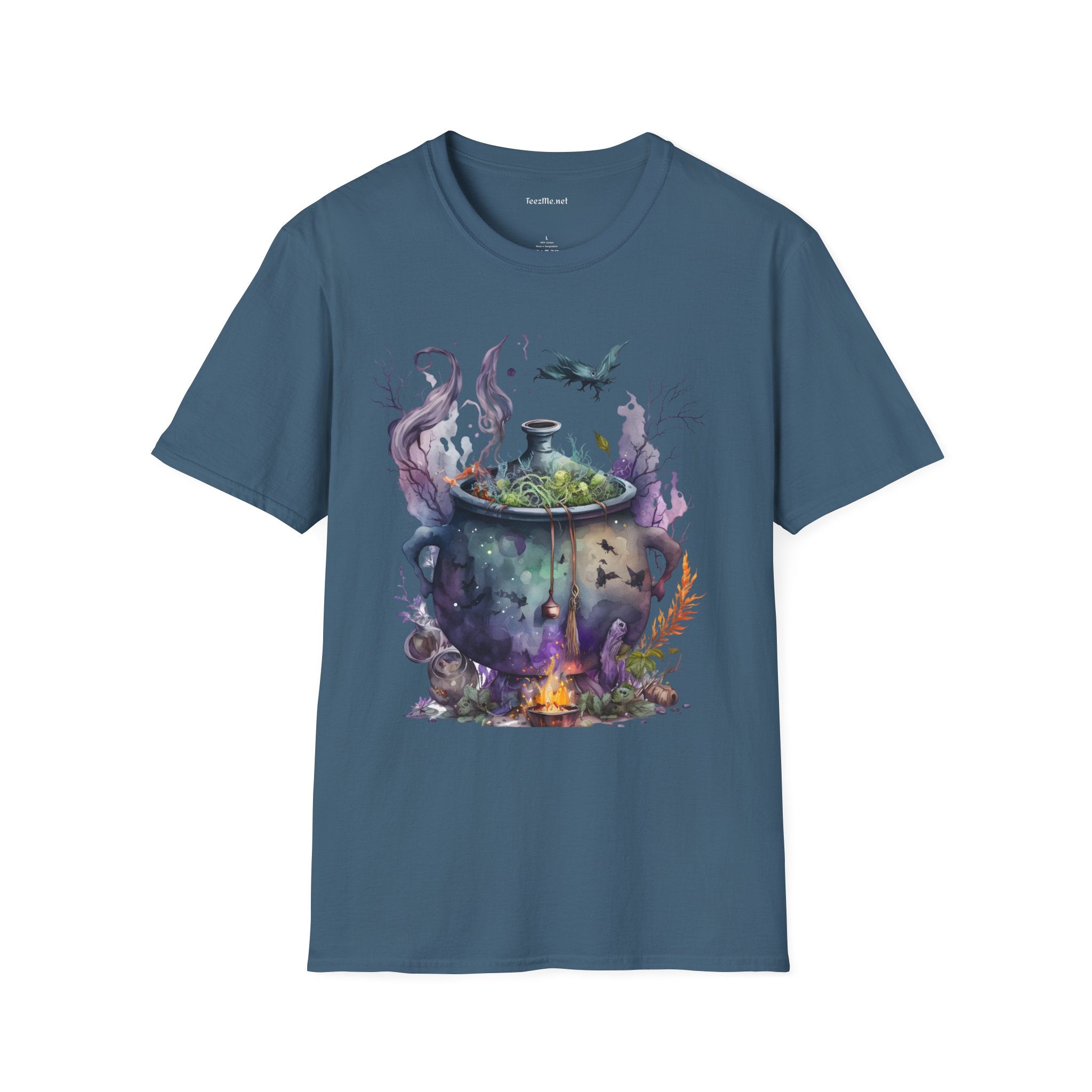 Cauldron Watercolor Unisex Softstyle T-Shirt 100% Cotton Graphic