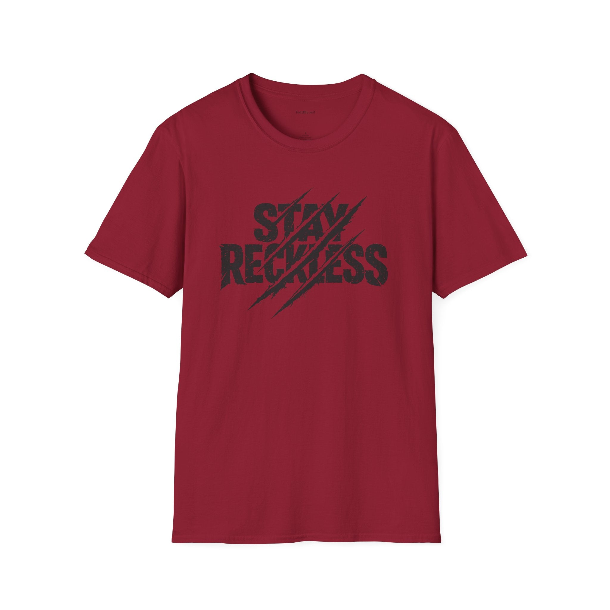 Stay Reckless T-Shirt — Distressed Claw-Mark Graphic Tee
