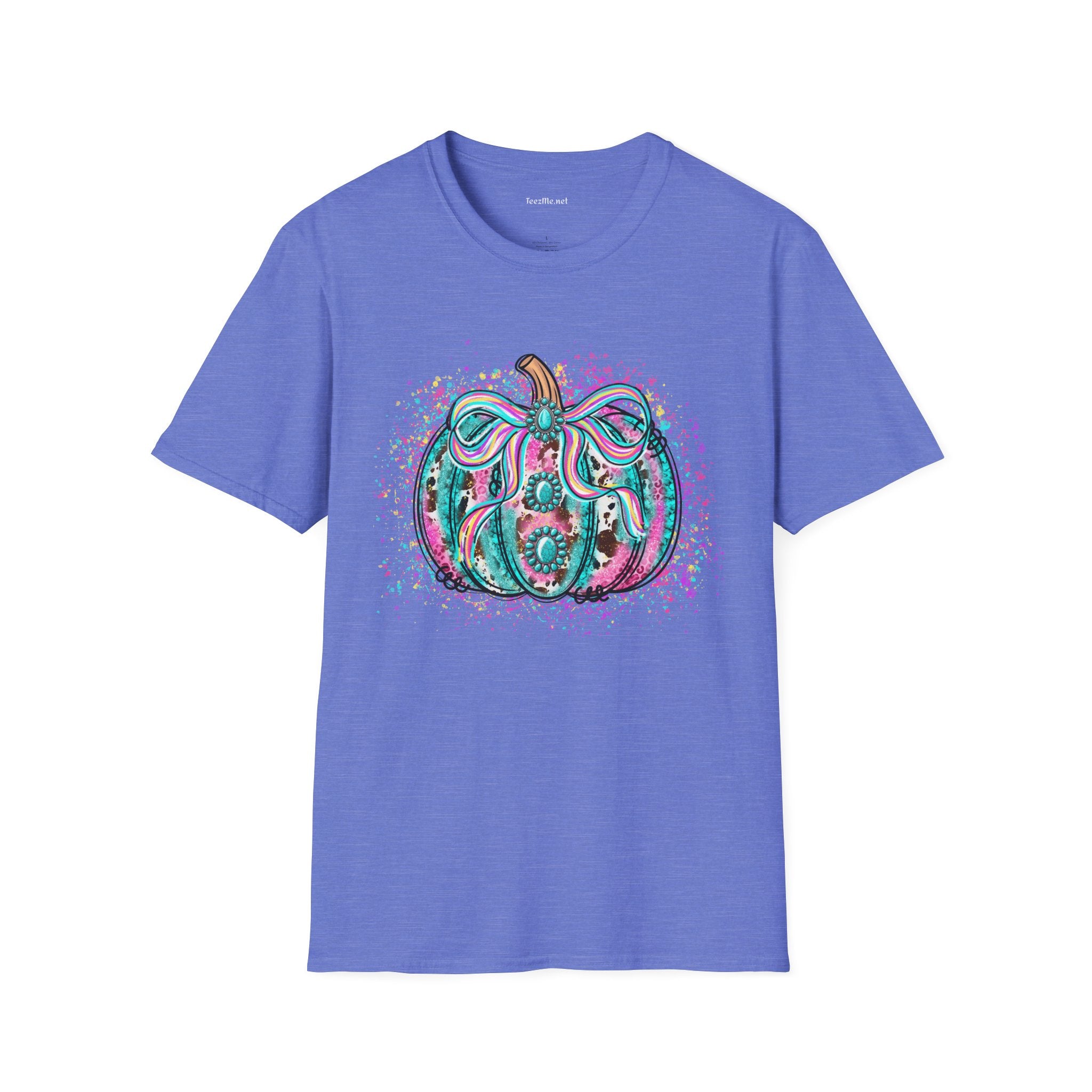 Pumpkin Colorful Unisex Softstyle T-Shirt 100% Cotton