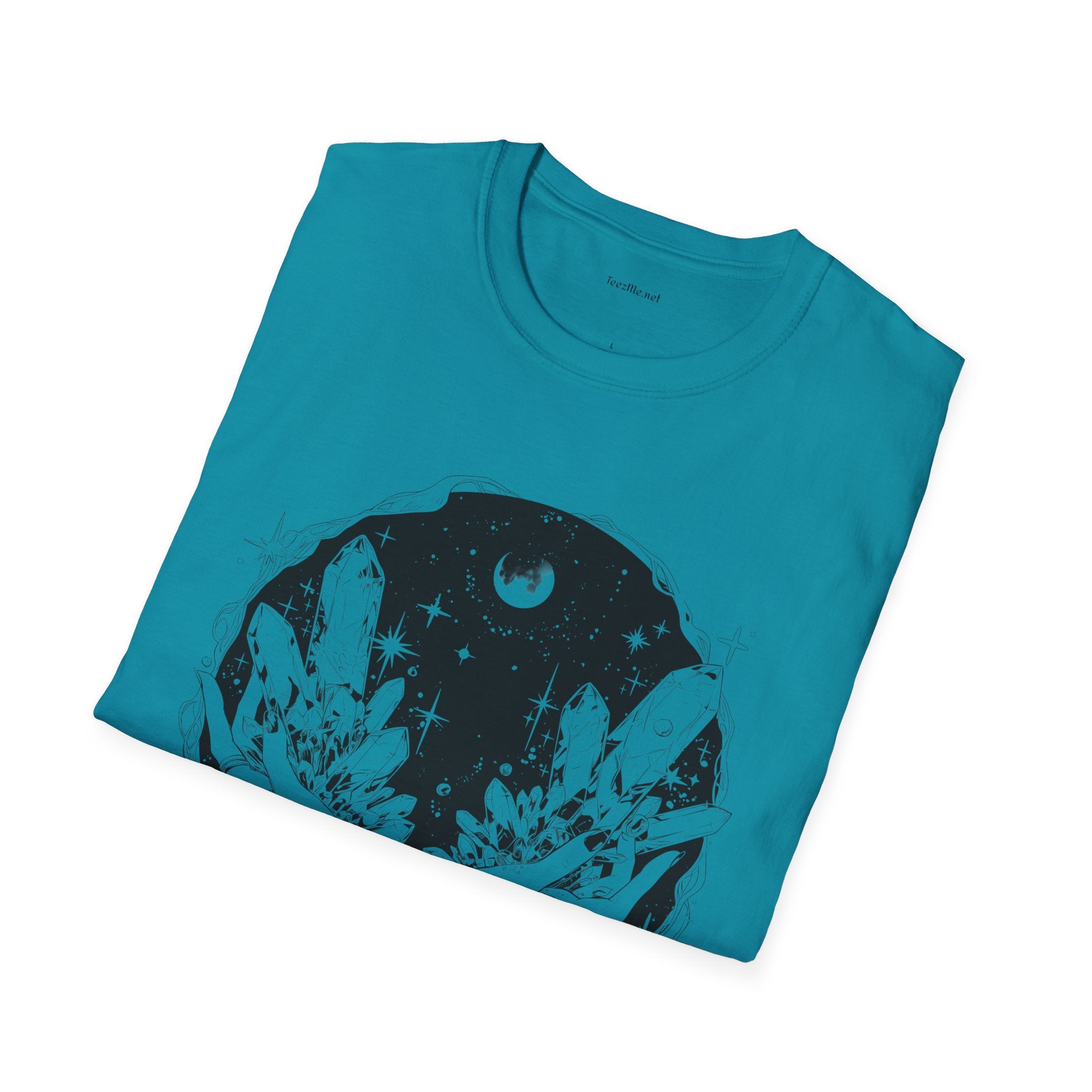 Crystal Moon Magic  - Unisex Softstyle T-Shirt 100% Cotton Graphic