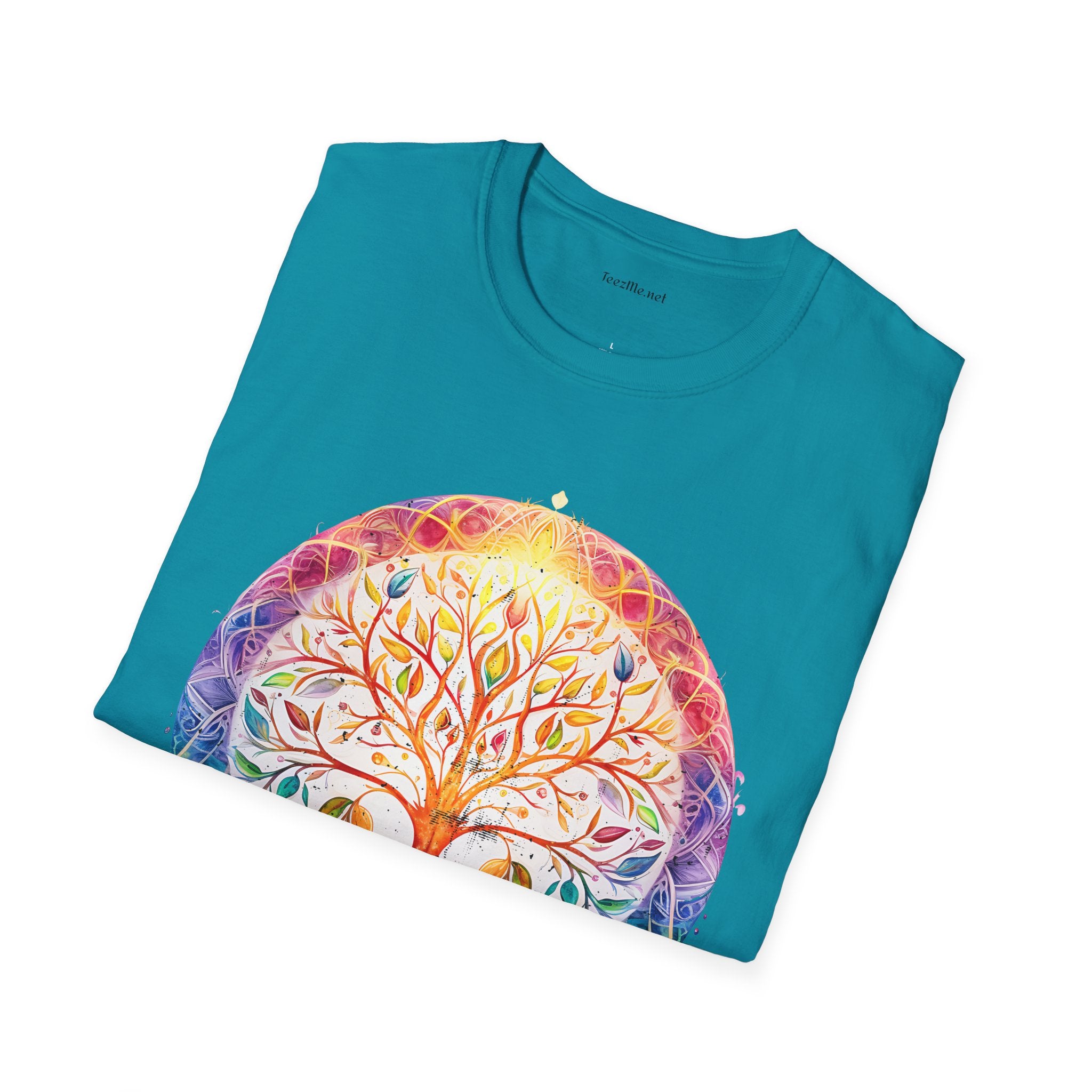 Mandala Tree - Unisex Softstyle T-Shirt 100% Cotton Graphic