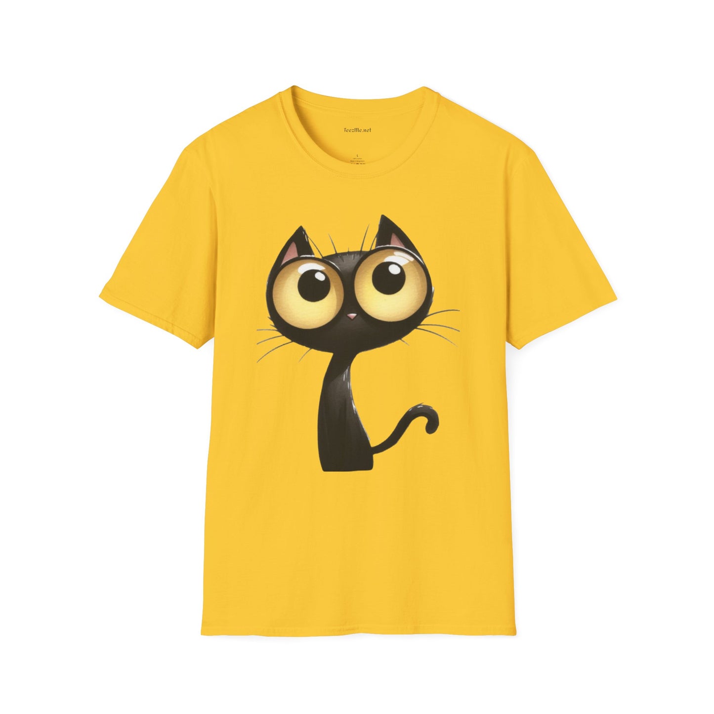 Crazy Cat 2 Unisex SoftStyle T-Shirt 100% Cotton Graphic