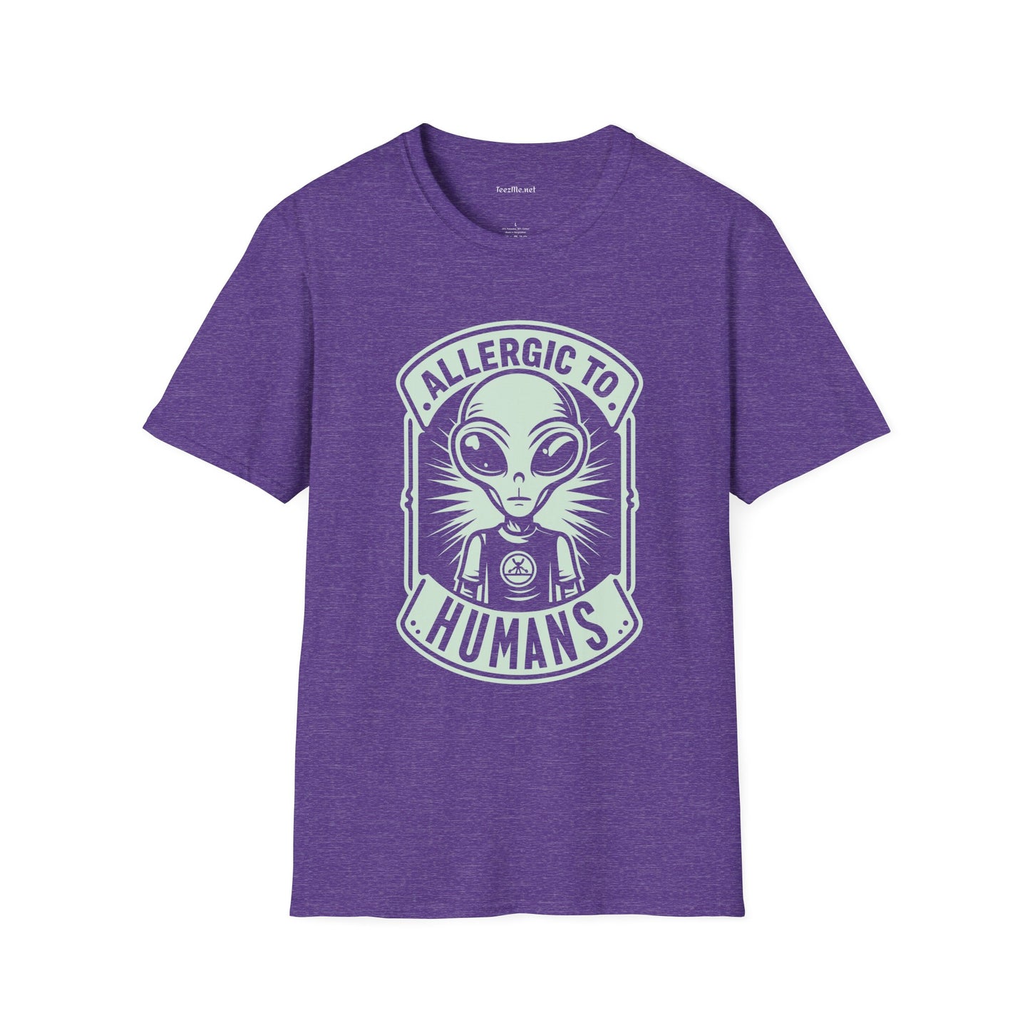 Allergic to Humans Unisex Softstyle T-Shirt 100% Cotton Graphic