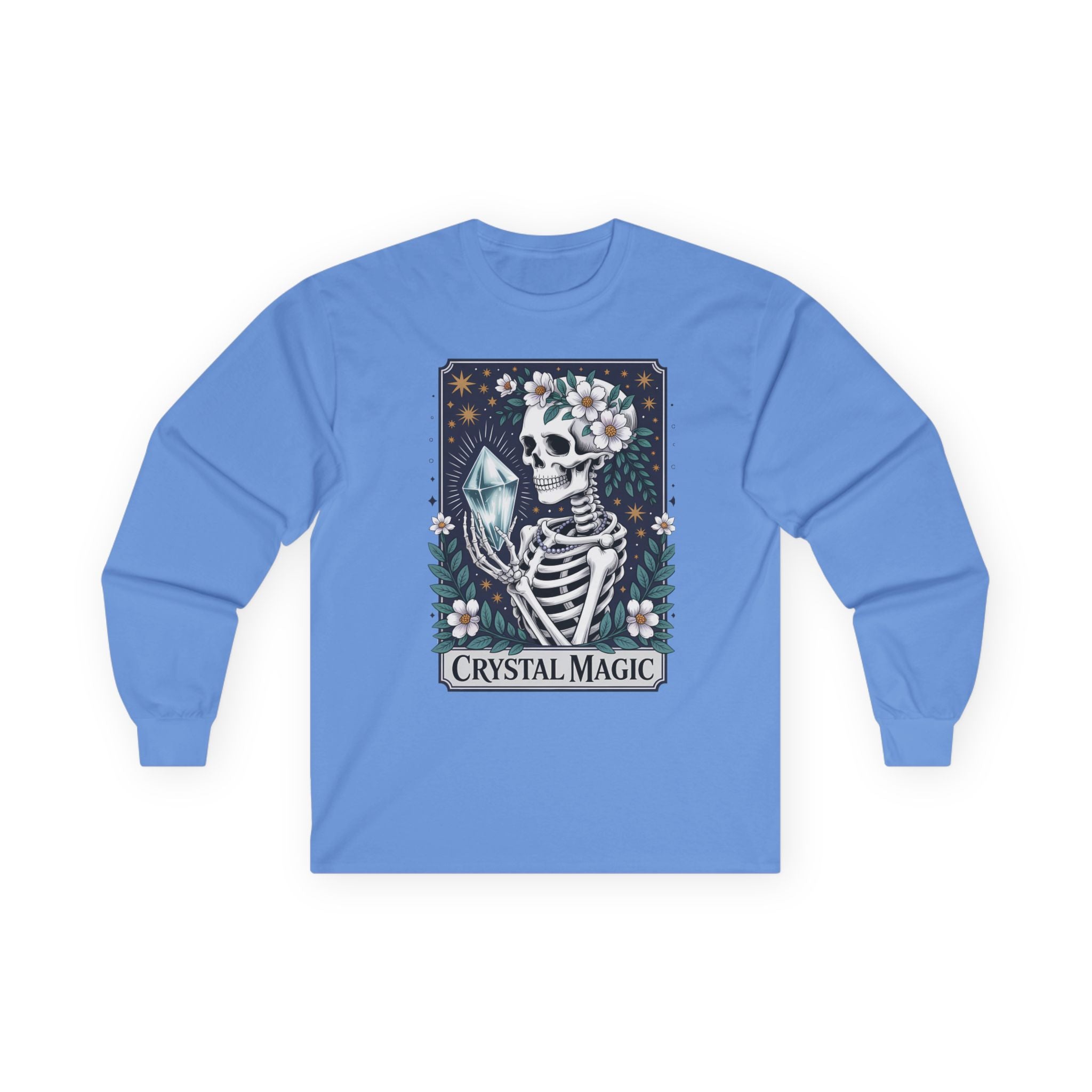 Crystal Magic Skeleton Unisex Ultra Cotton Long Sleeve Tee