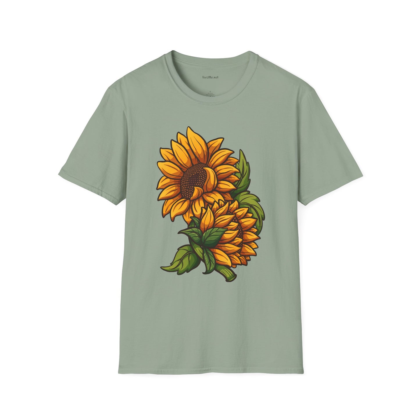 Sunflower (image) - Unisex Softstyle T-Shirt 100% Cotton Graphic