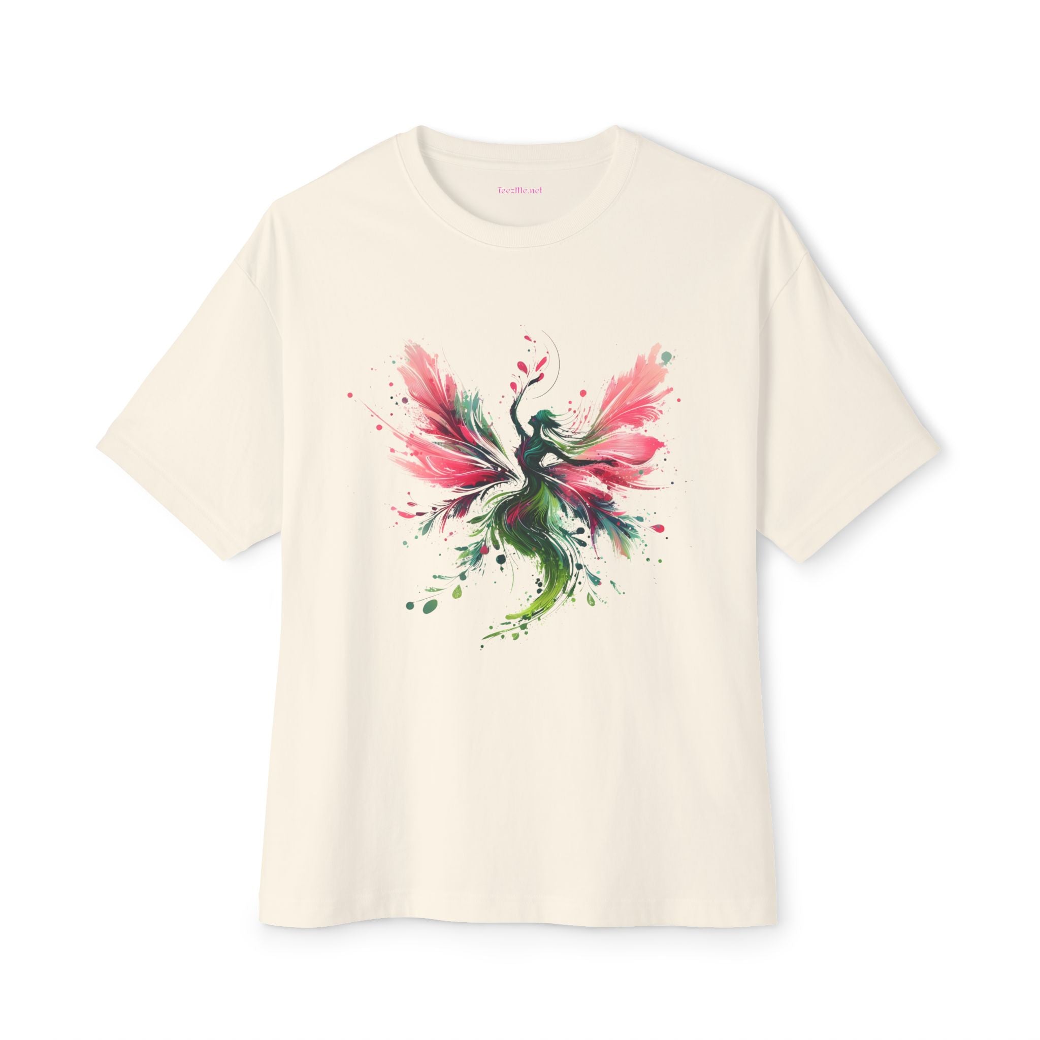 Fairy Garden 01 Unisex Oversized Boxy Tee