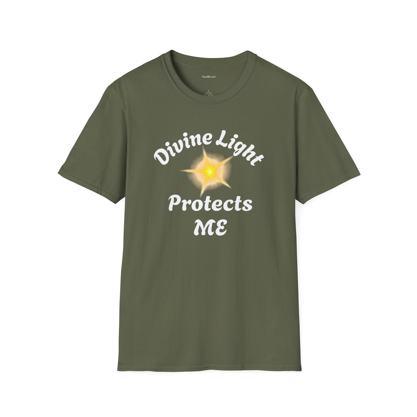 Divine Light Protects ME - Unisex Softstyle T-Shirt 100% Cotton Graphic